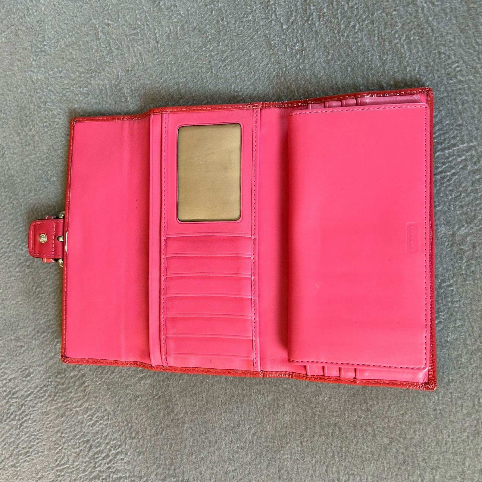 Coach COACH Canvas Leather Soho PINK Signature Bi-fold wallet Size ONE SIZE - 4 Thumbnail