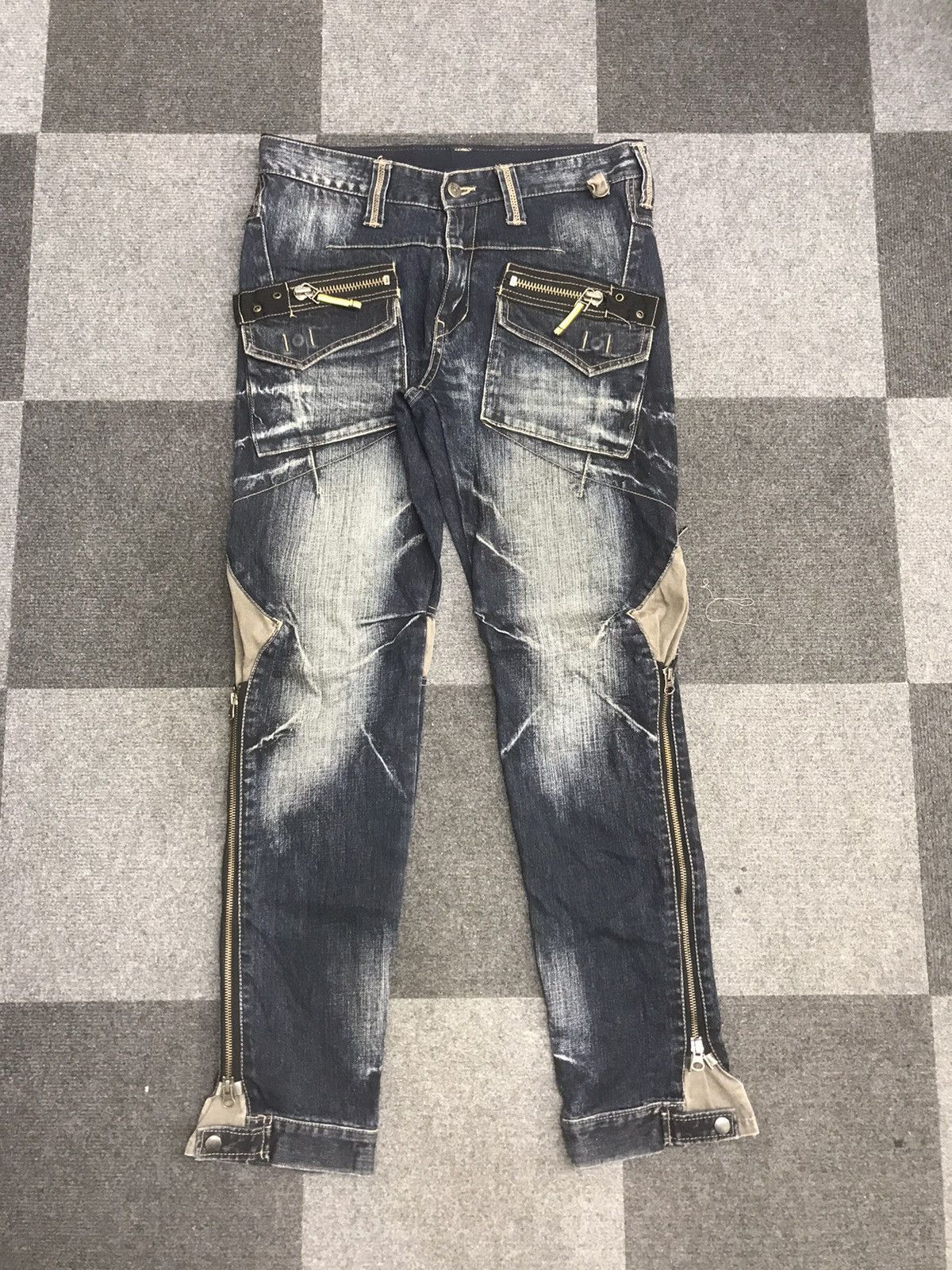 PPFM PPFM Very Rare Archival Skinny Jeans Cool Zipper F631 Size US 32 / EU 48 - 3 Thumbnail