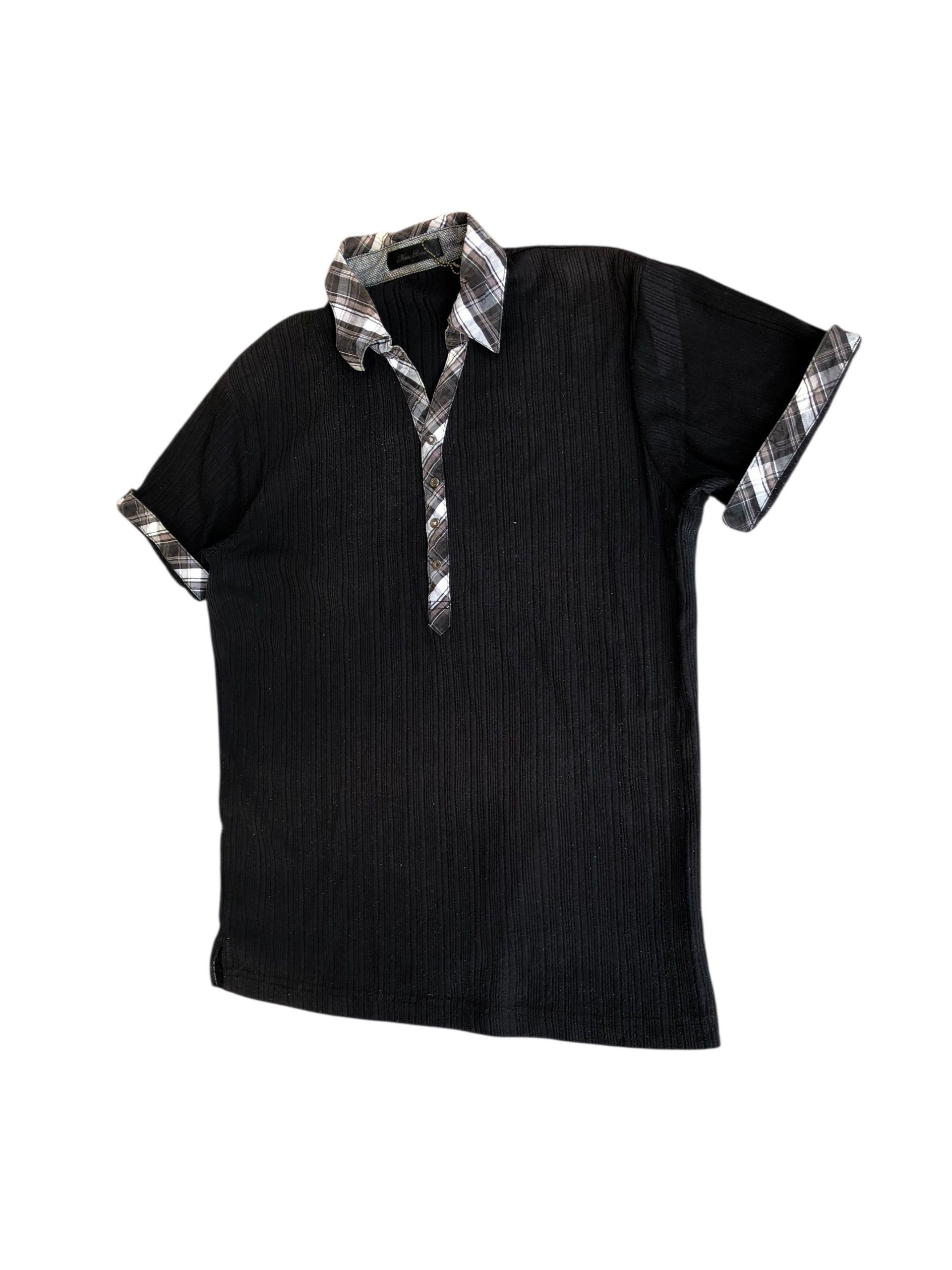 If Six Was Nine 2000s Double Layer Collar Notabene Japanese Vkei Style Y2k Size US L / EU 52-54 / 3 - 1 Thumbnail