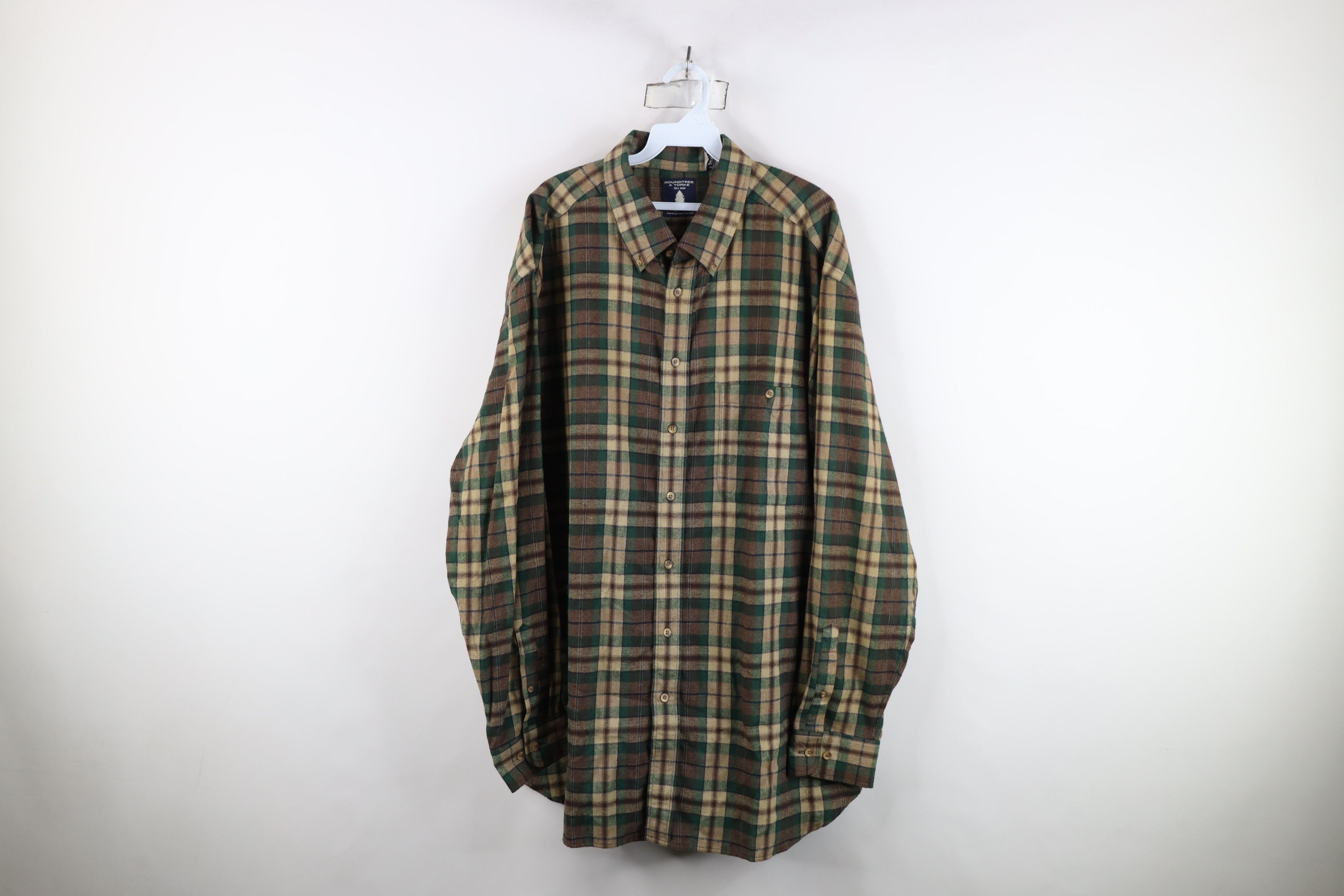 Vintage Vintage Y2K Streetwear Button Down Shirt Green Plaid Size US XXL / EU 58 / 5 - 1 Thumbnail