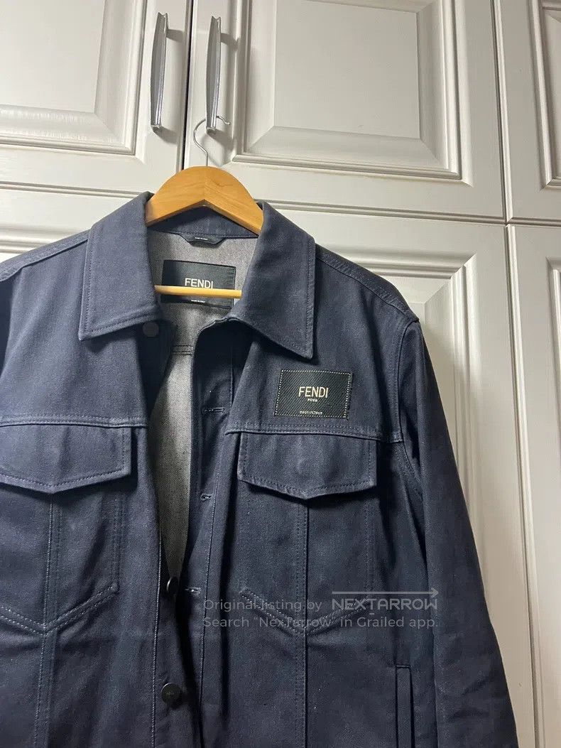 Fendi Fendi Denim jacket shirt long-sleeve dark blue Size US M / EU 48-50 / 2 - 5 Thumbnail