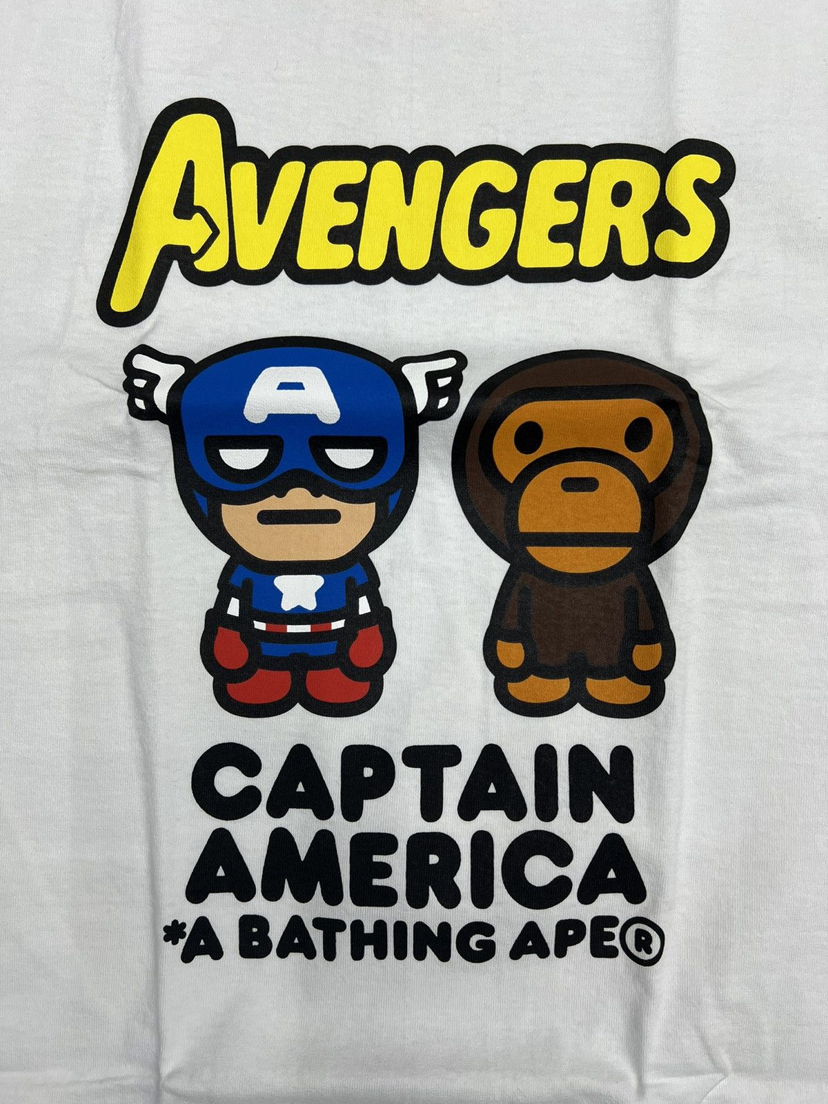Bape × Marvel Comics Bape x Marvel Milo Captain America T-Shirt Size US M / EU 48-50 / 2 - 2 Thumbnail