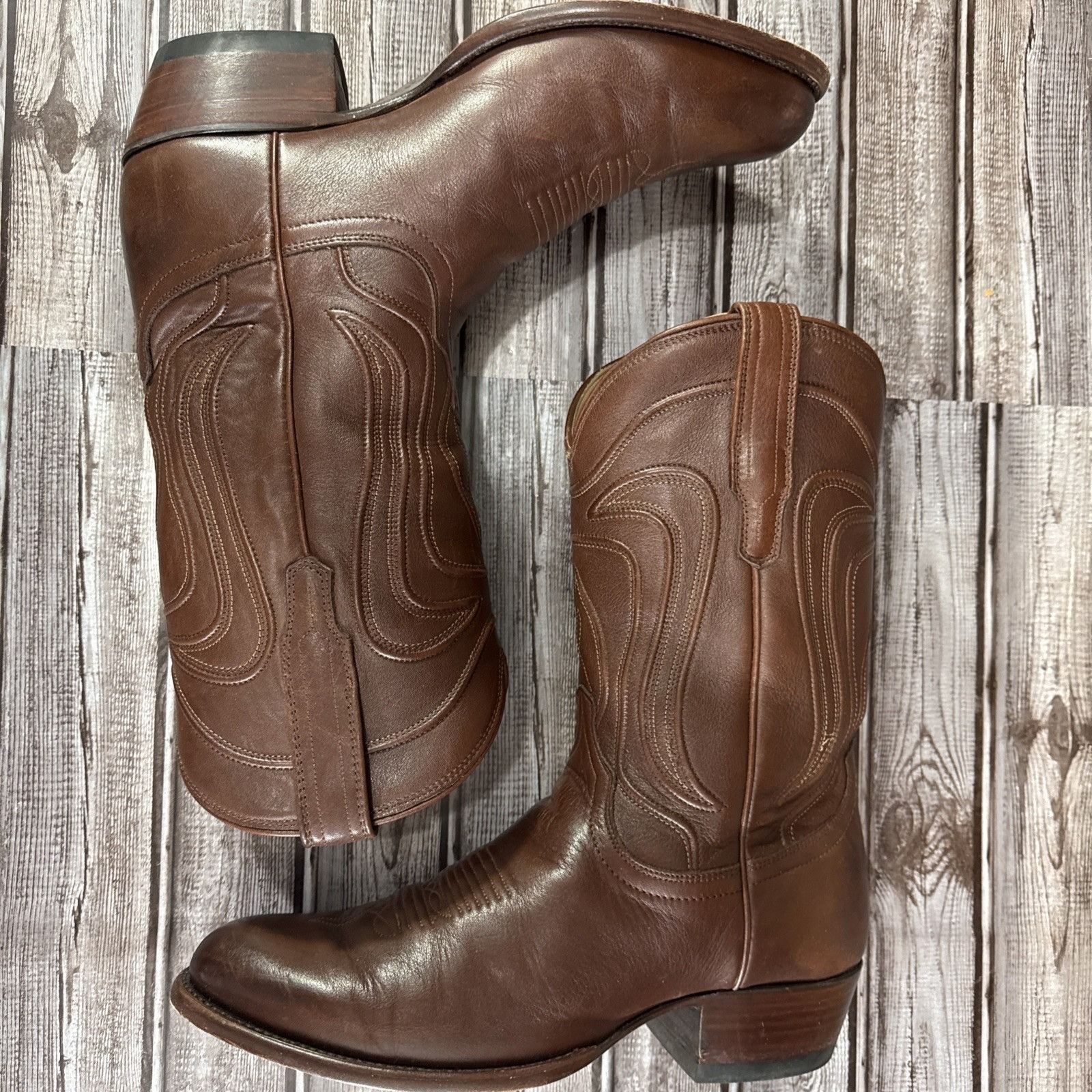 Tecovas Tecovas The Cartwright Cowboy Boots Size 10.5 D color Bourbo Size US 10.5 / EU 43-44 - 5 Thumbnail