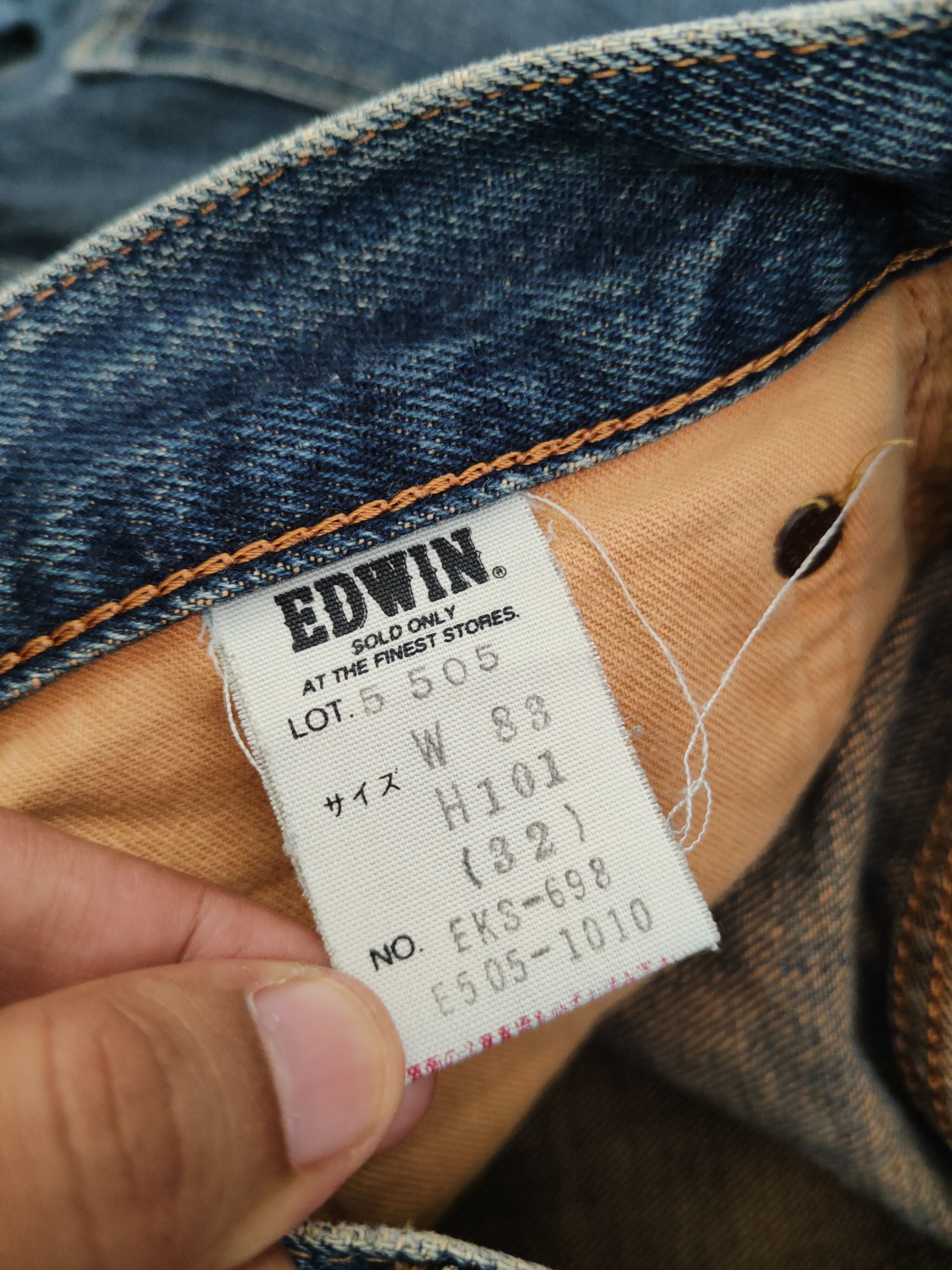 Edwin Edwin selvedge Distressed Ripped denim Jeans #W1398 Size US 32 / EU 48 - 16 Thumbnail