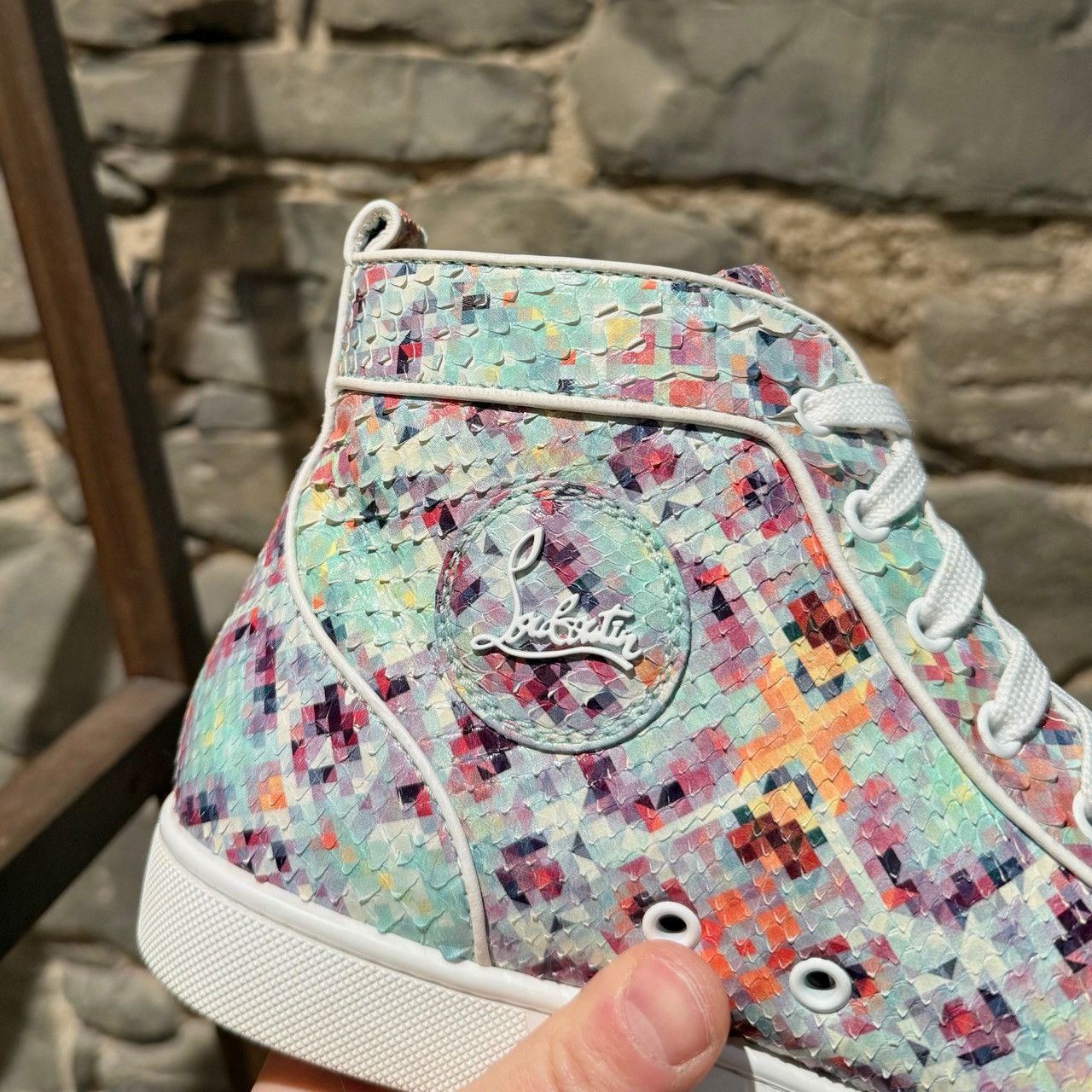 Christian Louboutin Christian Louboutin Louis Orlato Python Pixel Sneakers Size US 10 / EU 43 - 10 Thumbnail