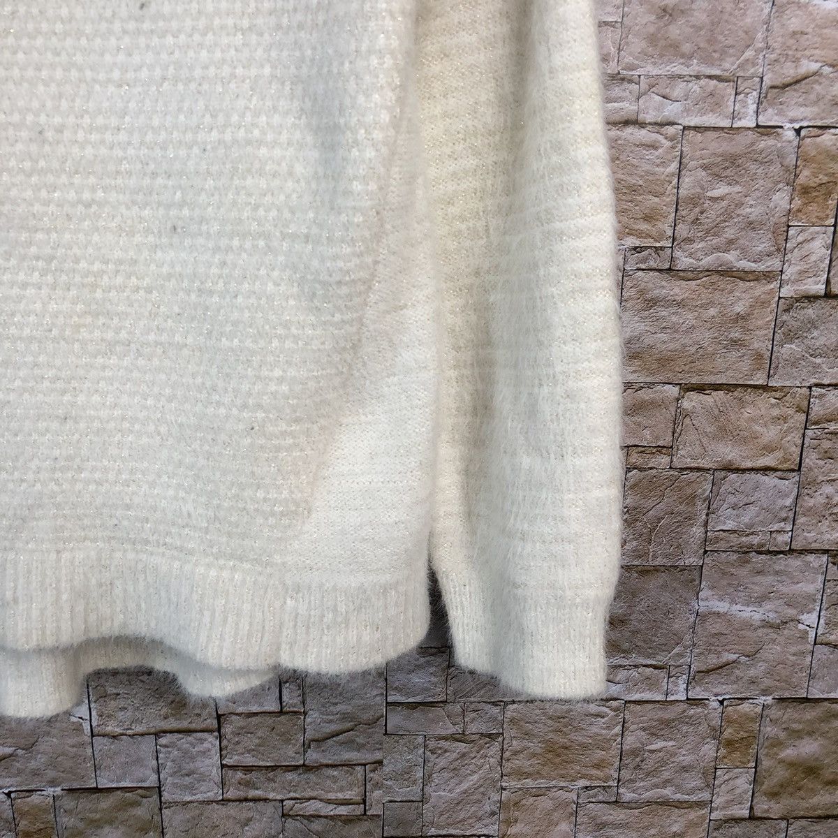 Homespun Knitwear × Japanese Brand Grove vintage White Knitwear #A1100 Size M / US 6-8 / IT 42-44 - 8 Thumbnail