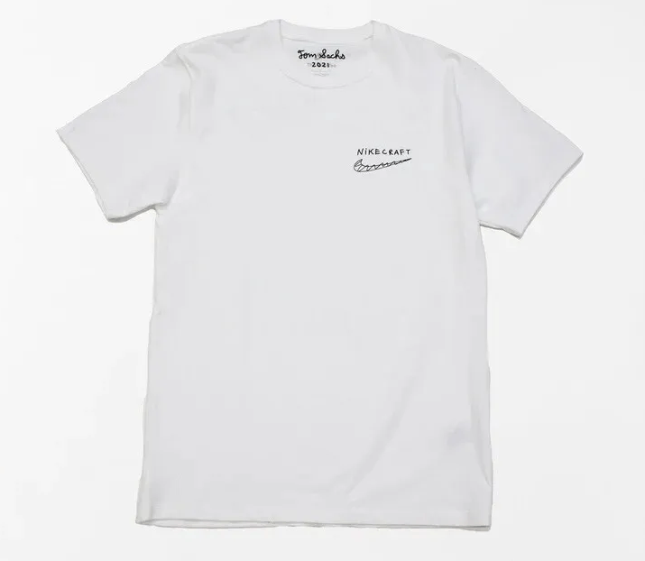 image of Nike x Tom Sachs Nikecraft Studio T-Shirt in White, Men's (Size XL)