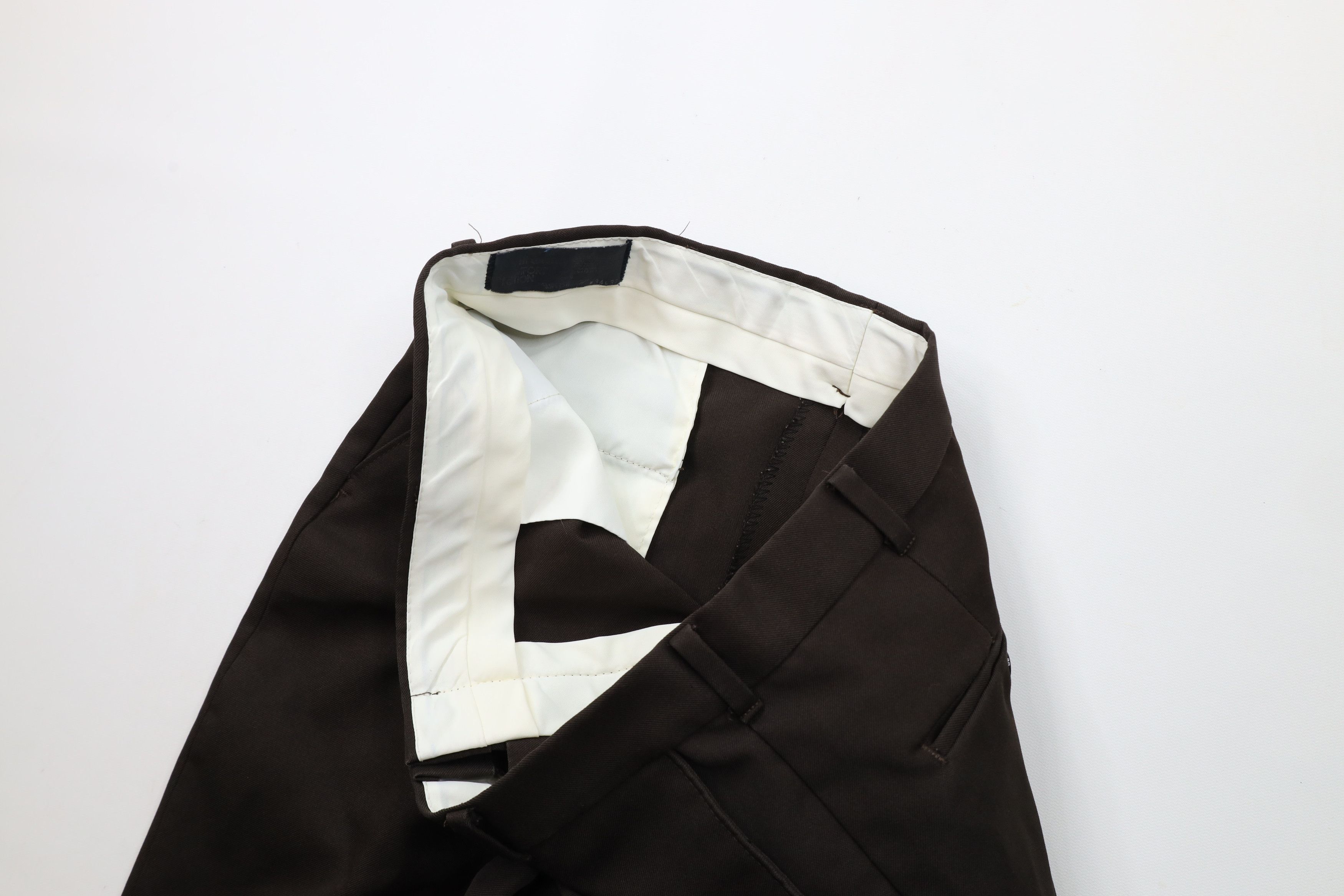 Vintage Vintage 70s Streetwear Flared Wide Leg Chino Pants Brown USA Size US 34 / EU 50 - 8 Thumbnail