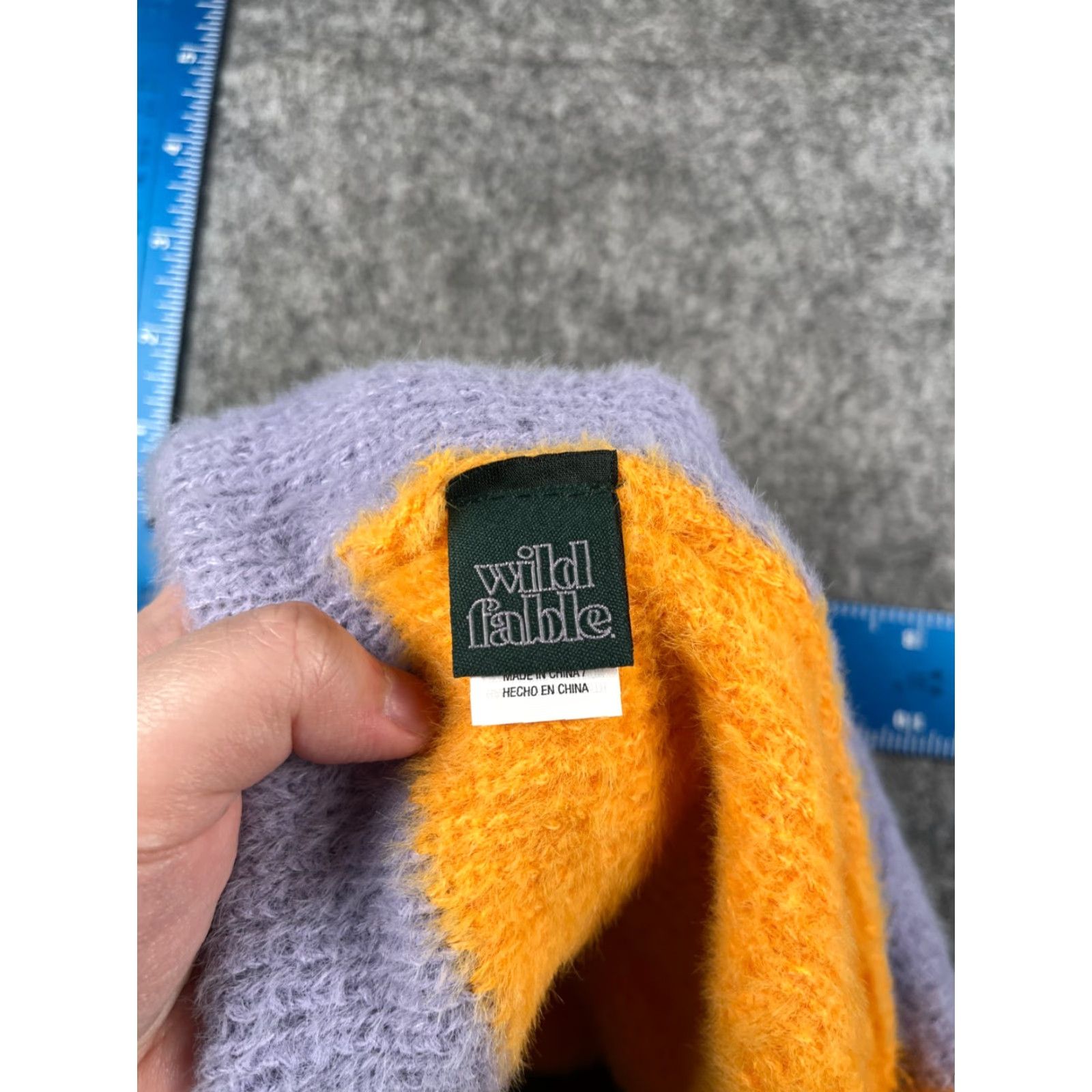 Vintage Wild Fable Beanie Women One Size Purple Orange Knit Nylon Polyester Blend NEW Size ONE SIZE - 7 Thumbnail
