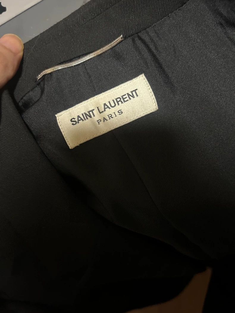 Saint Laurent Paris Saint Laurent Paris 2016 SS Inverted Triangle Dark Line bla Size 48R - 7 Thumbnail