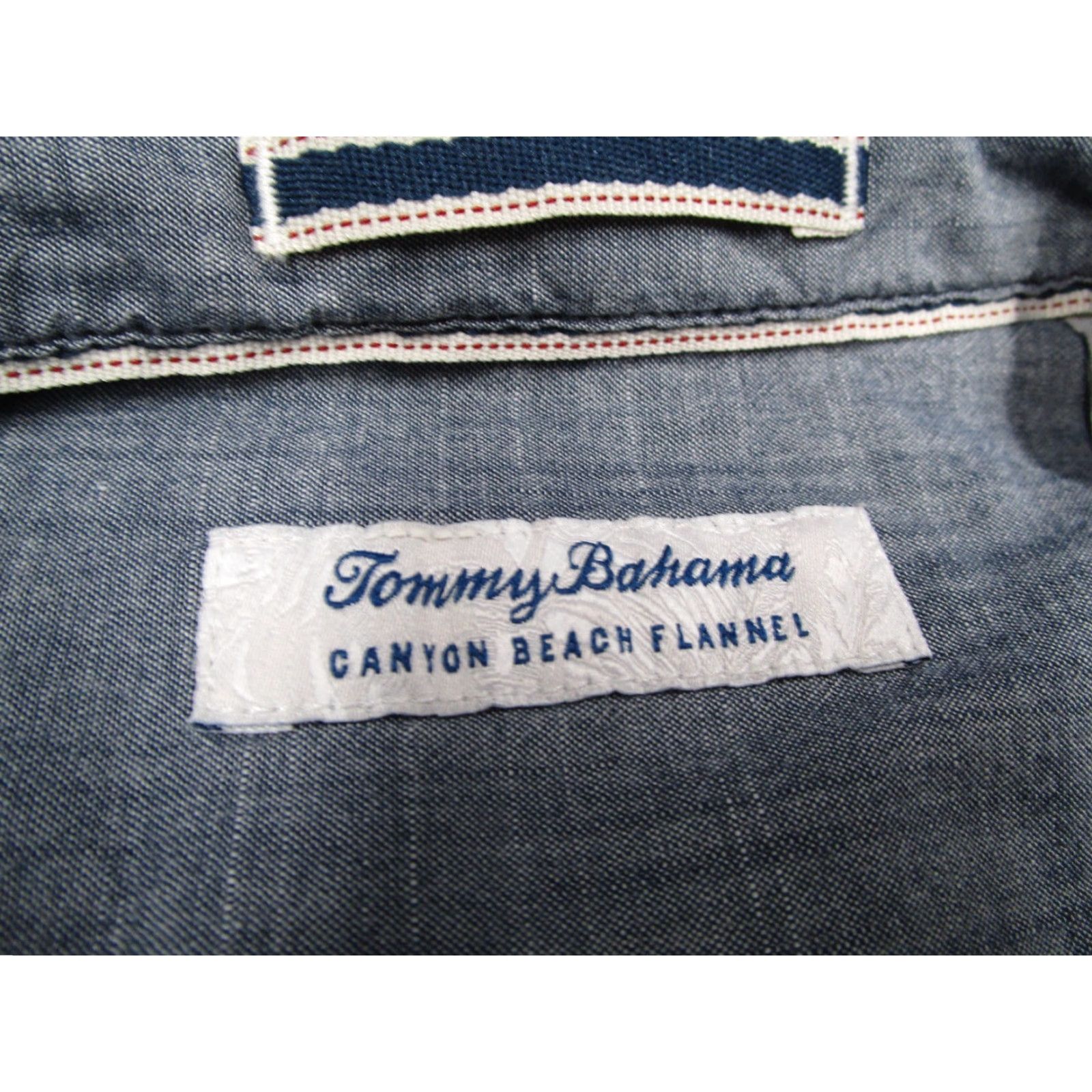 Tommy Bahama TOMMY BAHAMA Men’s blue plaid / patchwork long sleeve button up CANYON BEACH FLANNEL pocket shirt blue Canyon Beach flannel button up Size US XL / EU 56 / 4 - 3 Thumbnail