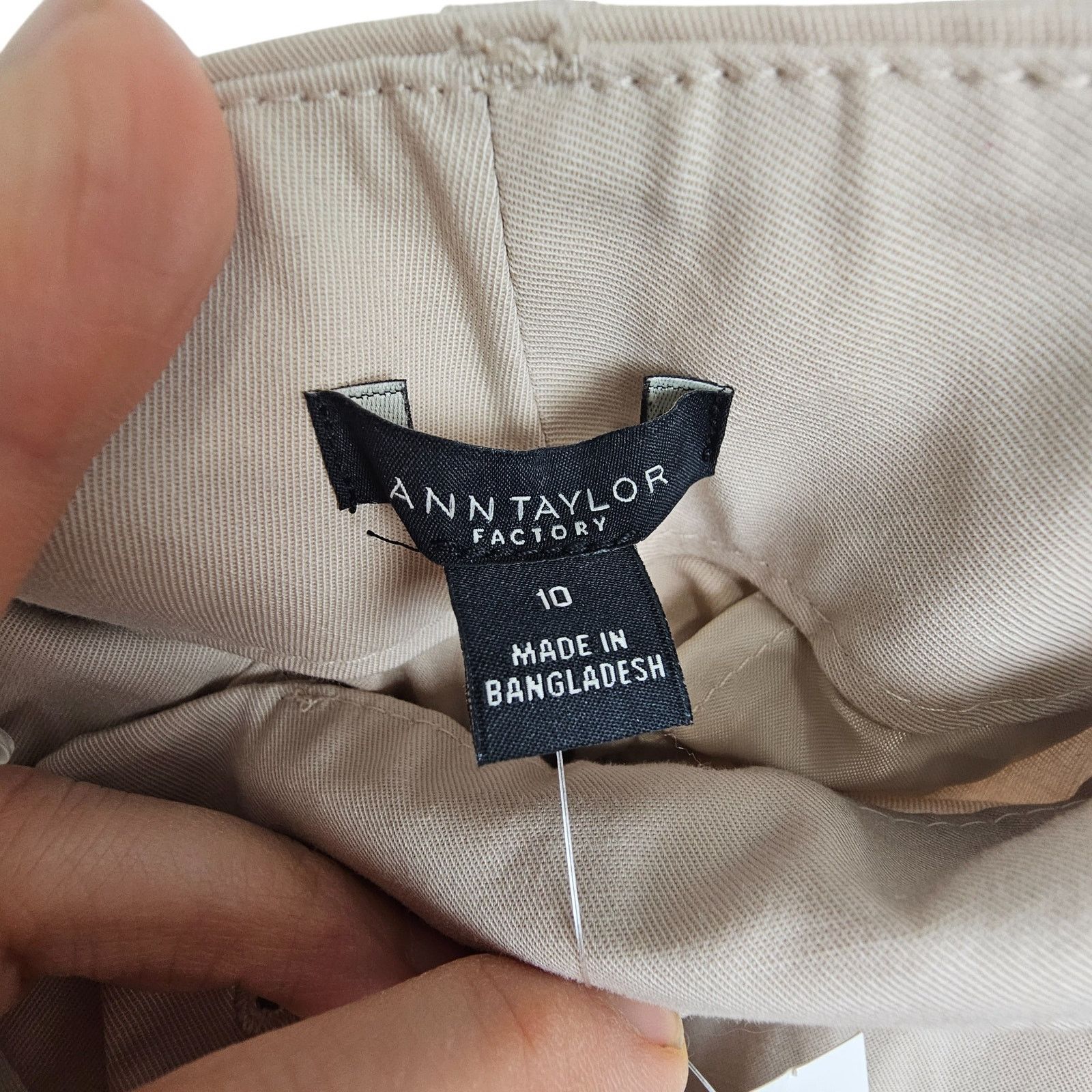 Ann Taylor Ann Taylor Womens The Crop Curvy Fit Trouser Pants Sz 10 Size 32" / US 10 / IT 46 - 5 Thumbnail