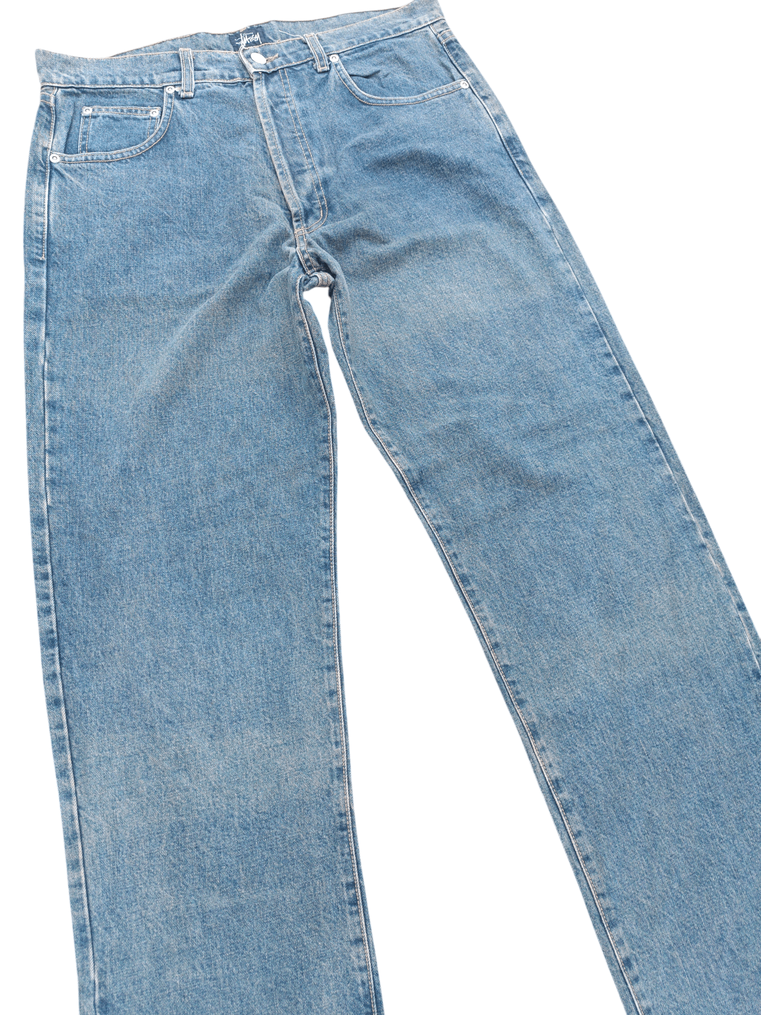 Stussy RARE Stussy International N.Y.L.T.L.A Denim Size US 34 / EU 50 - 2 Thumbnail