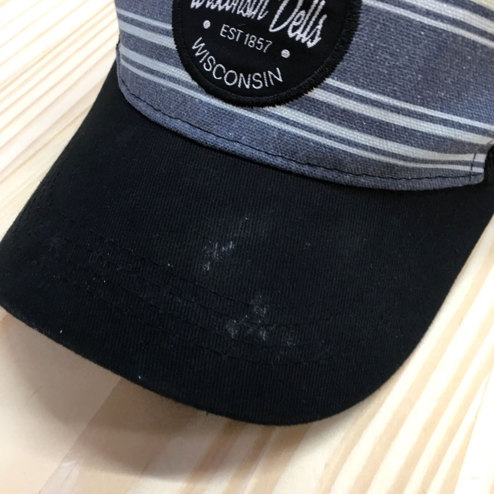 Logo 7 Wisconsin Dells Trucker Hat Men Black OS Adjustable Curved Brim Embroidered Logo Size ONE SIZE - 2 Thumbnail
