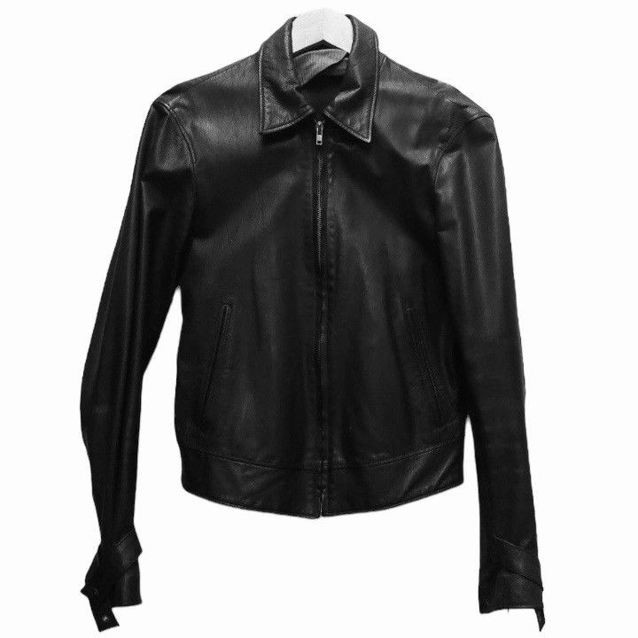 Pre-owned Avant Garde X Miu Miu Vintage 90's Miu Miu Leather Jacket In Black