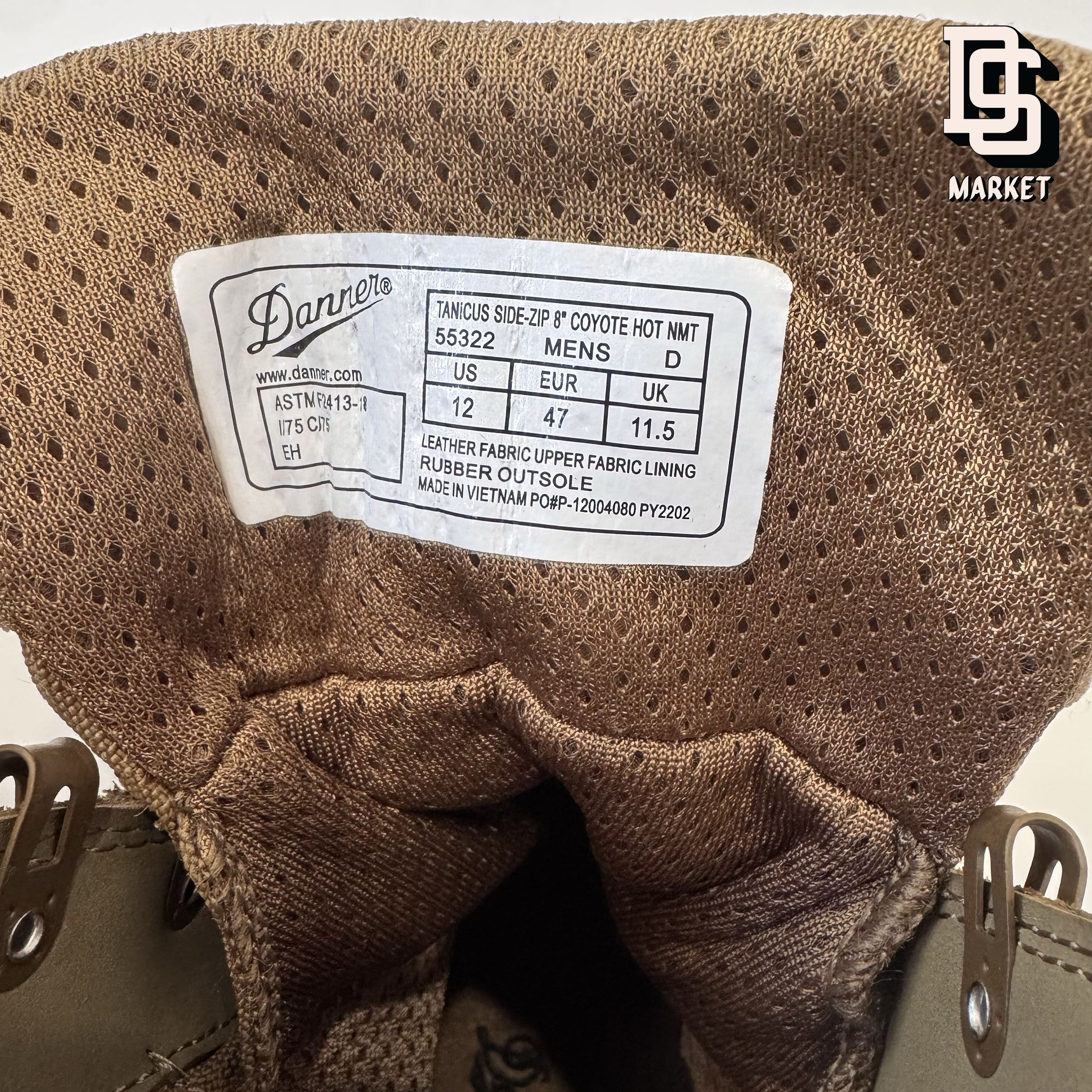 Danner CUS SIDE-ZIP 8" BOOTS BOOT COYOTE US 12 Size US 12 / EU 45 - 4 Thumbnail