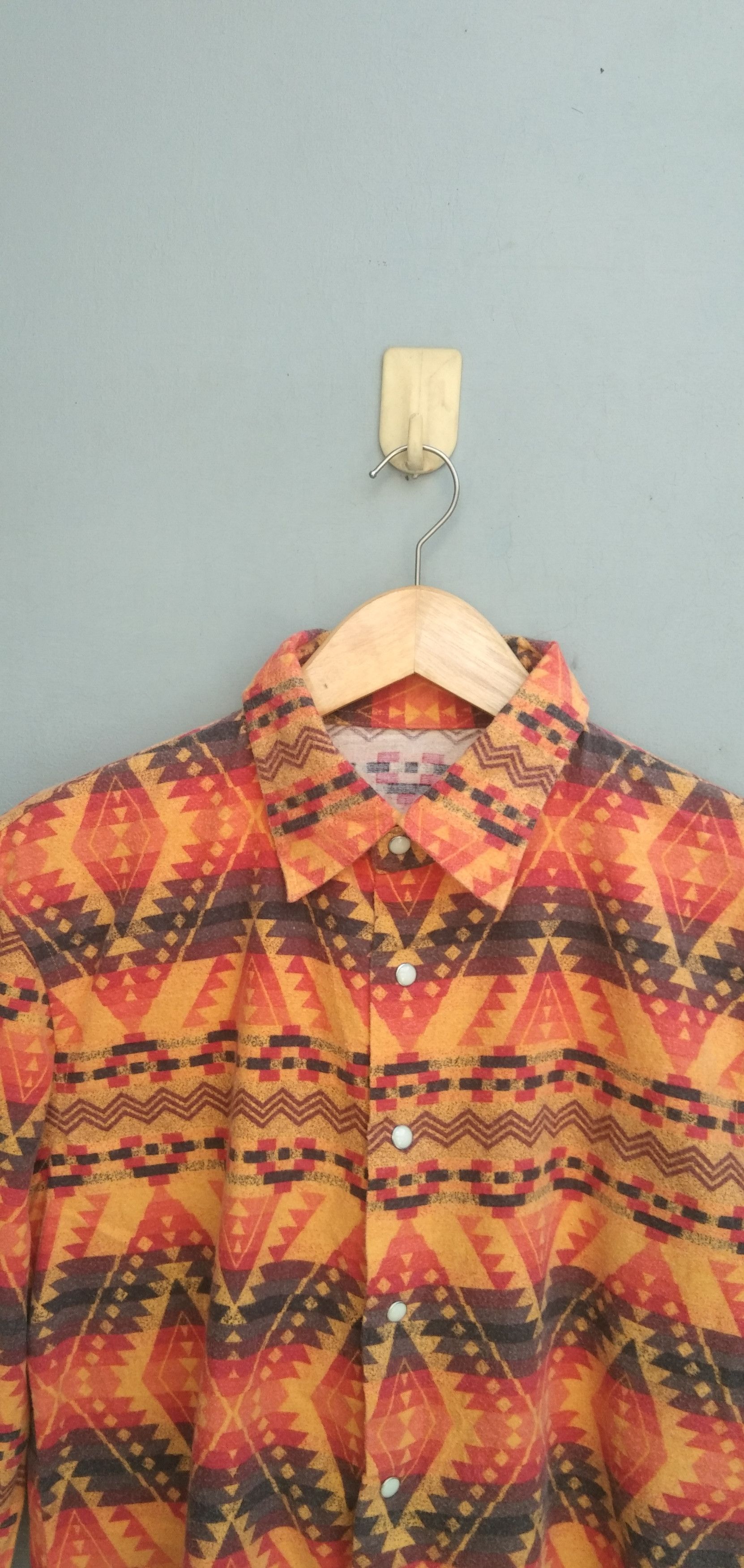 Japanese Brand PPFM navajo shirt up button Size US S / EU 44-46 / 1 - 2 Thumbnail