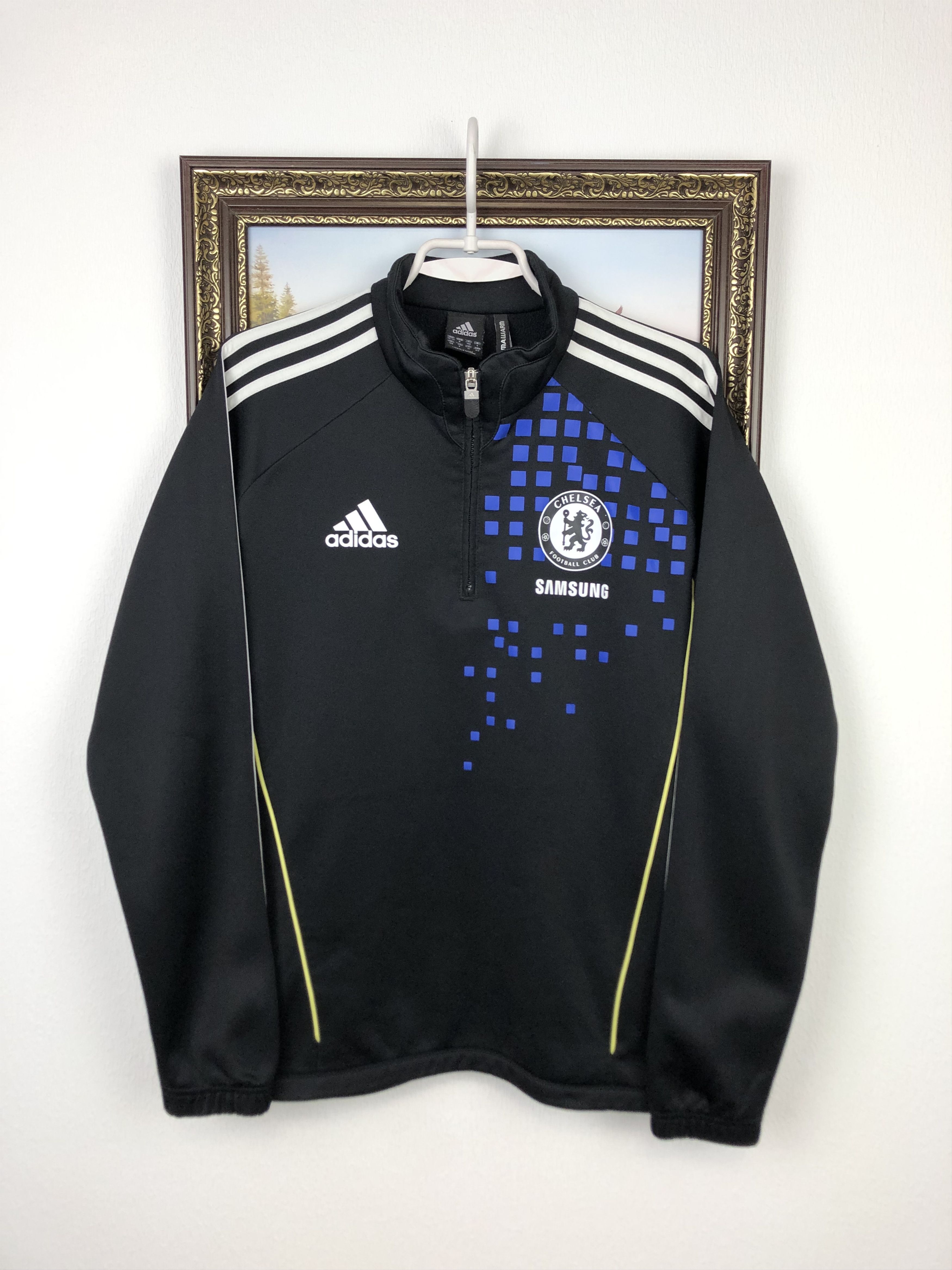 Adidas Vintage Adidas Chelsea Football Sweatshirt Soccer Jacket Size US S / EU 44-46 / 1 - 1 Thumbnail