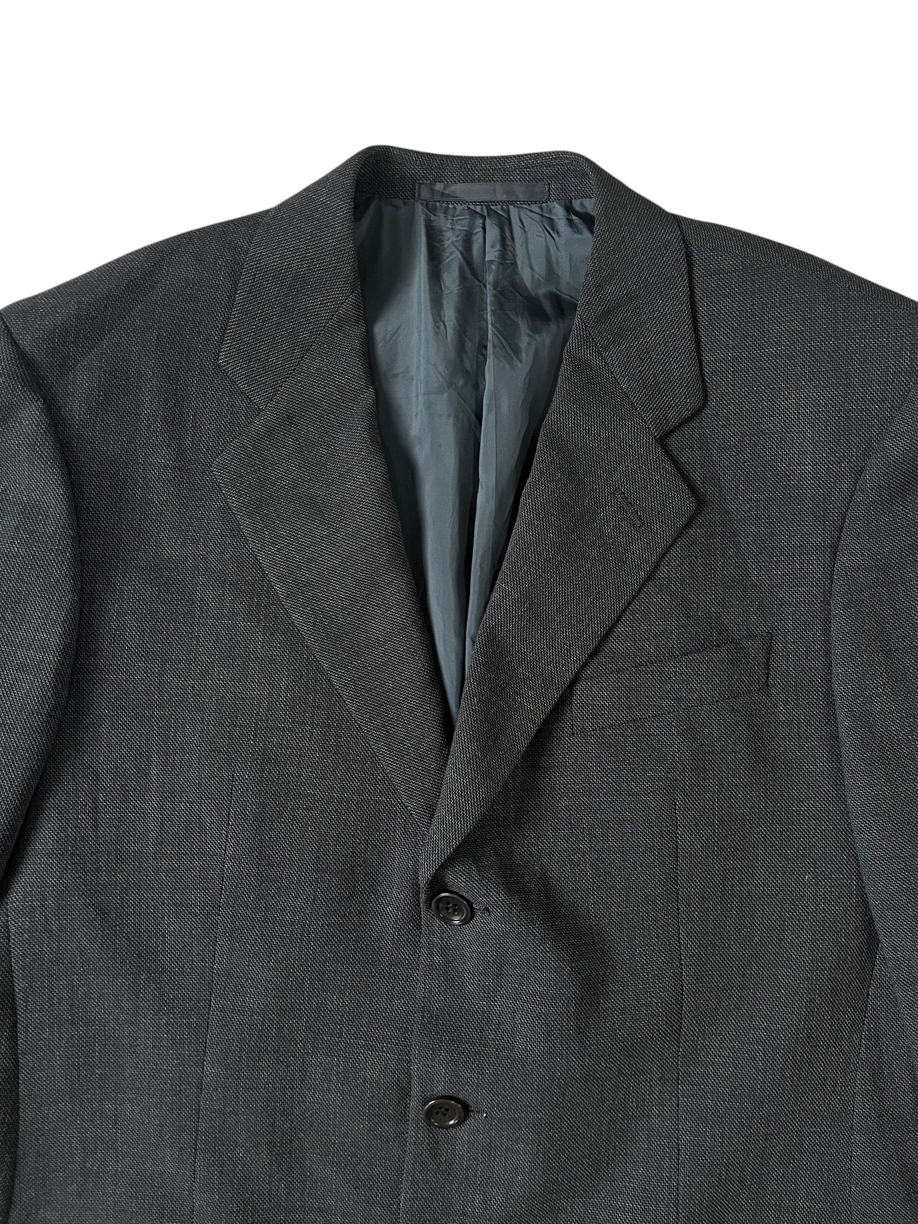 Armani Collezioni Armani Wool Blazer Grey Made in Italy Size 50R - 3 Thumbnail