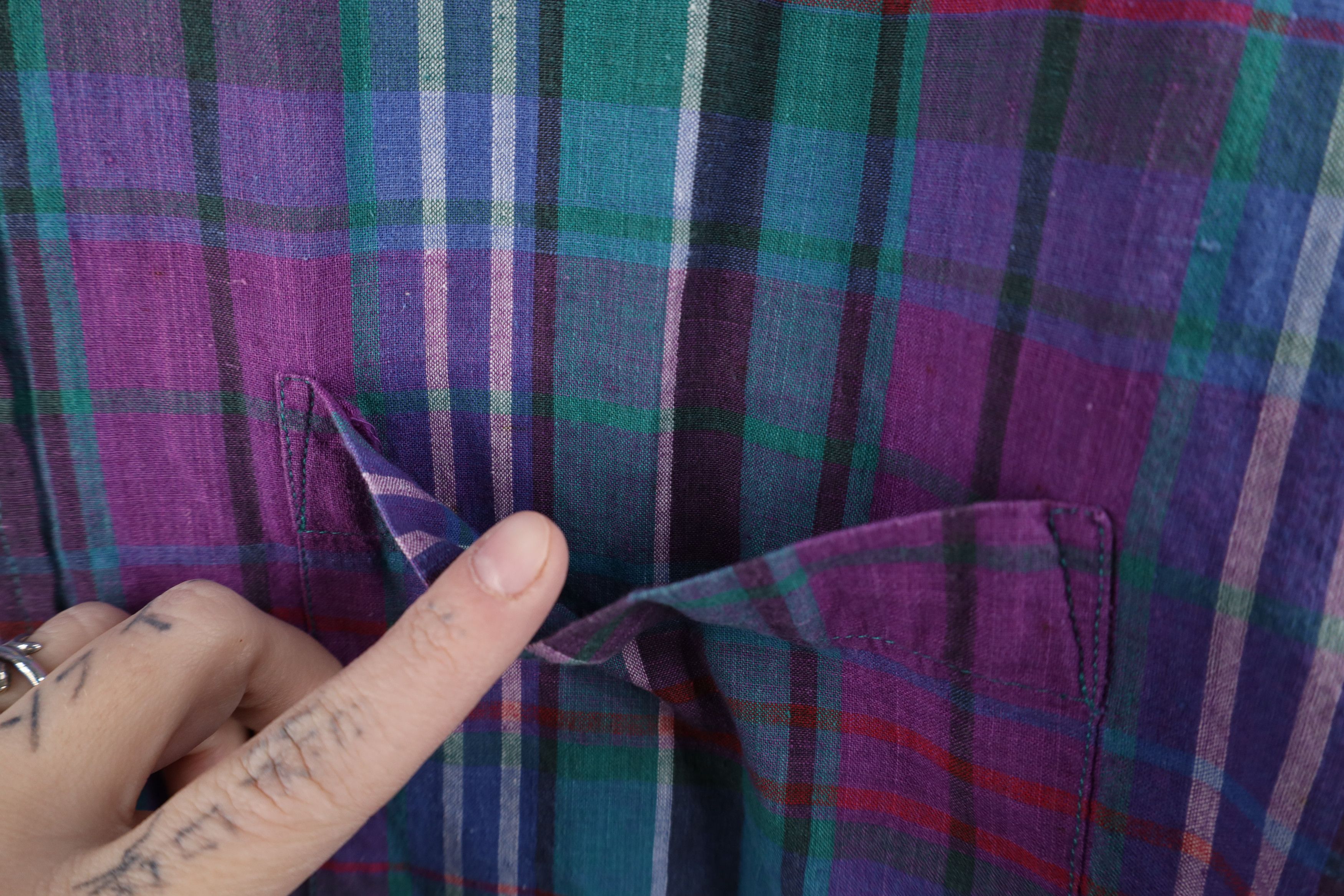 Vintage Vintage 90s Streetwear Plaid Short Sleeve Button Down Shirt Size US M / EU 48-50 / 2 - 4 Thumbnail