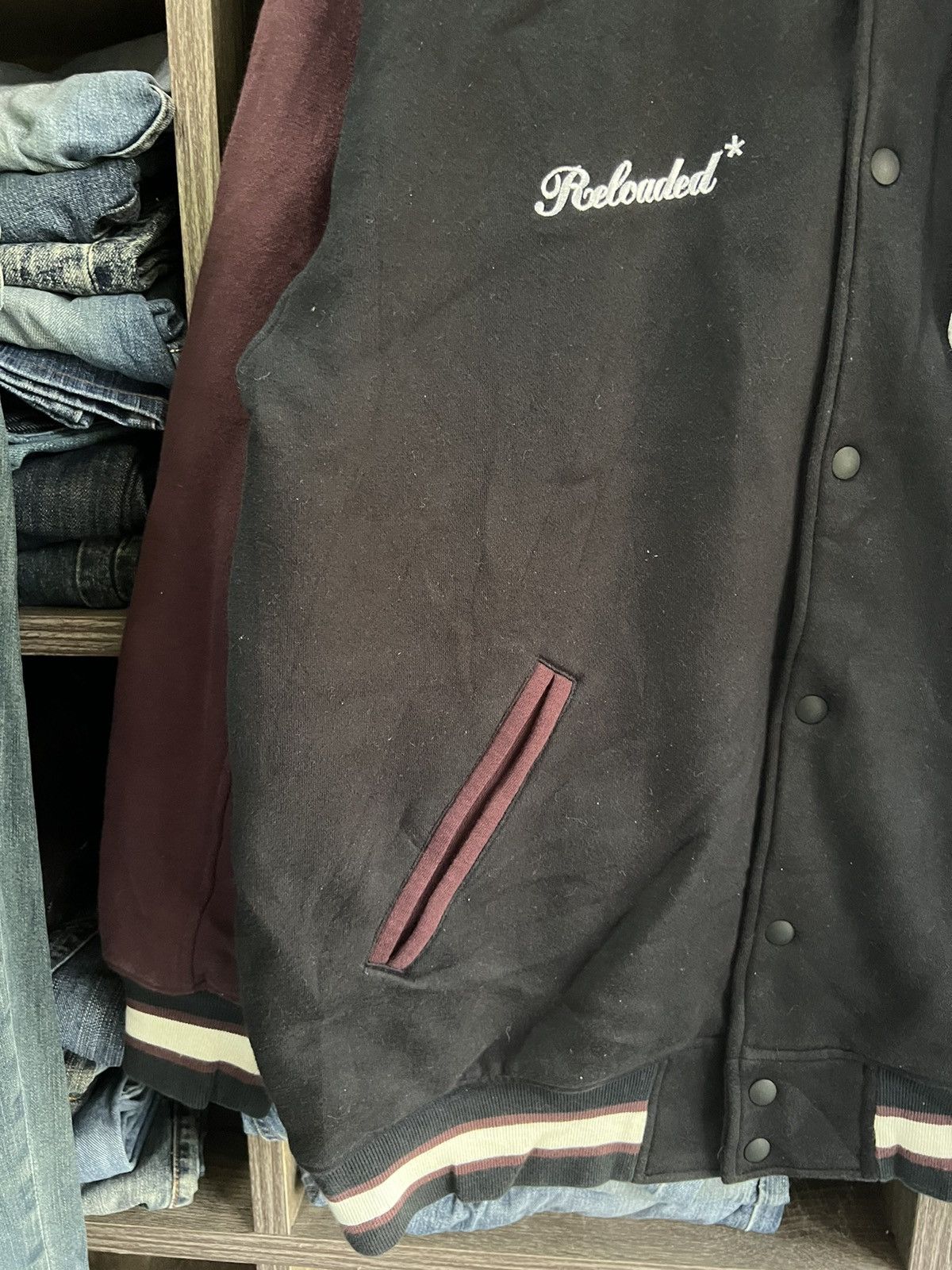 Japanese Brand 🔥Double Steal Cotton Varsity Jacket Size US L / EU 52-54 / 3 - 7 Thumbnail