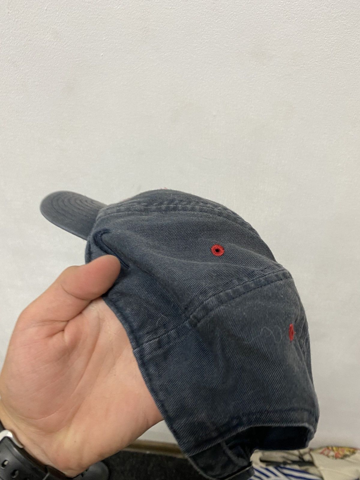 Nike Mens Vintage Nike Cap big logo streetwear y2k rare drill Size ONE SIZE - 6 Thumbnail