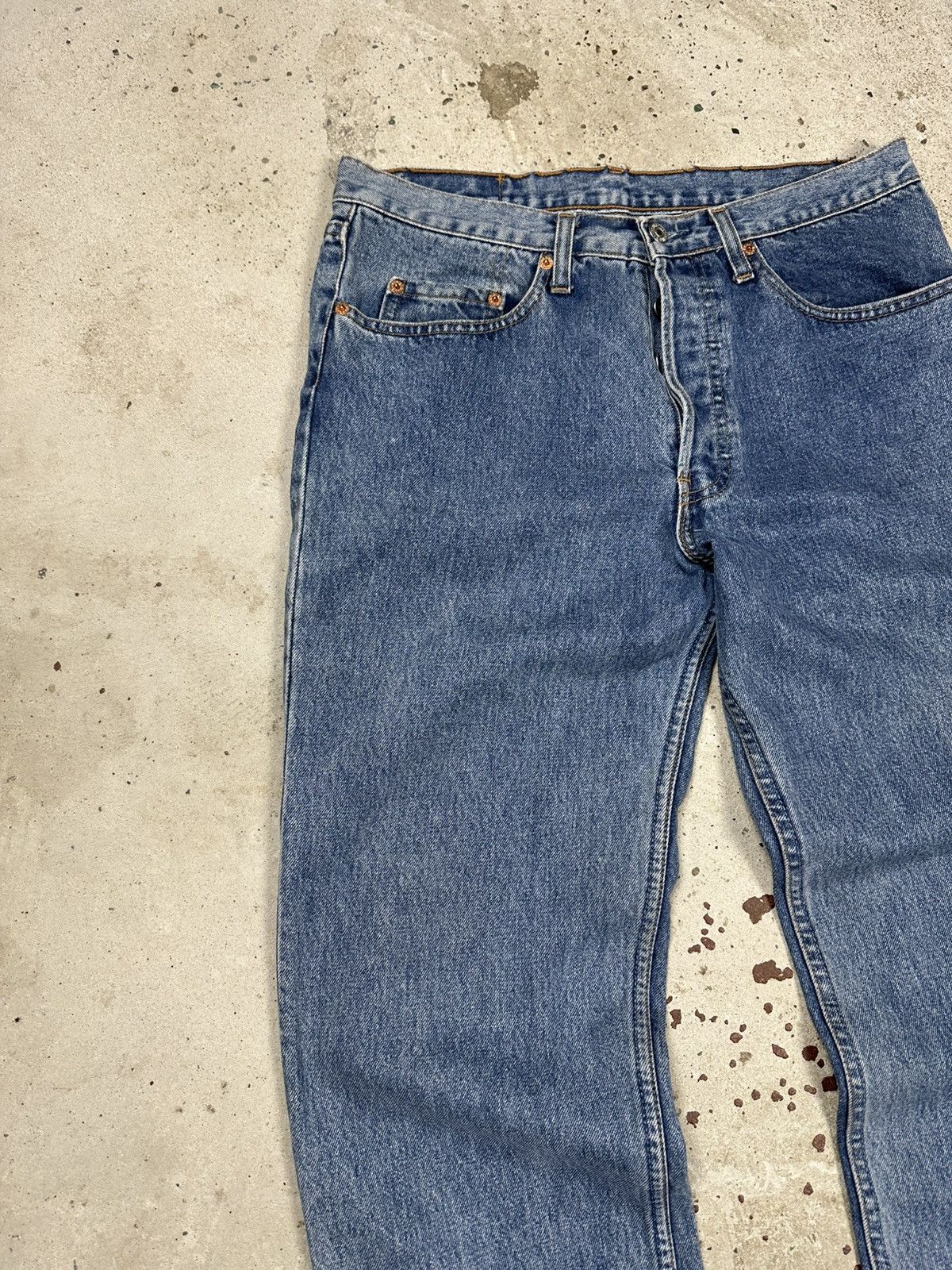 Levi's × Vintage Vintage 1993 Levi’s 501 Blue Denim Pants Jeans France Size US 33 - 5 Thumbnail