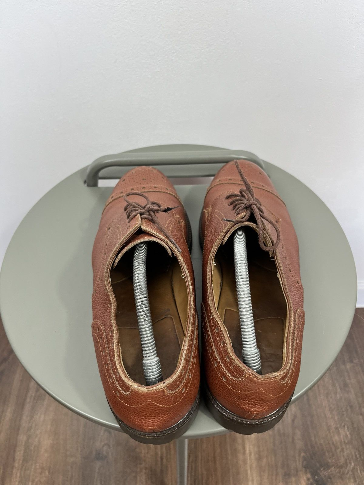 Other Leather Brogue Derby Shoes Vibram Sole Brown Lace Up Size 45 Size US 11 / EU 44 - 6 Thumbnail