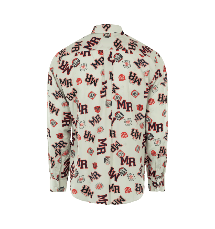 Martine Rose o1h1sh11224 Classic Logo Shirt in Beige Size US L / EU 52-54 / 3 - 2 Thumbnail
