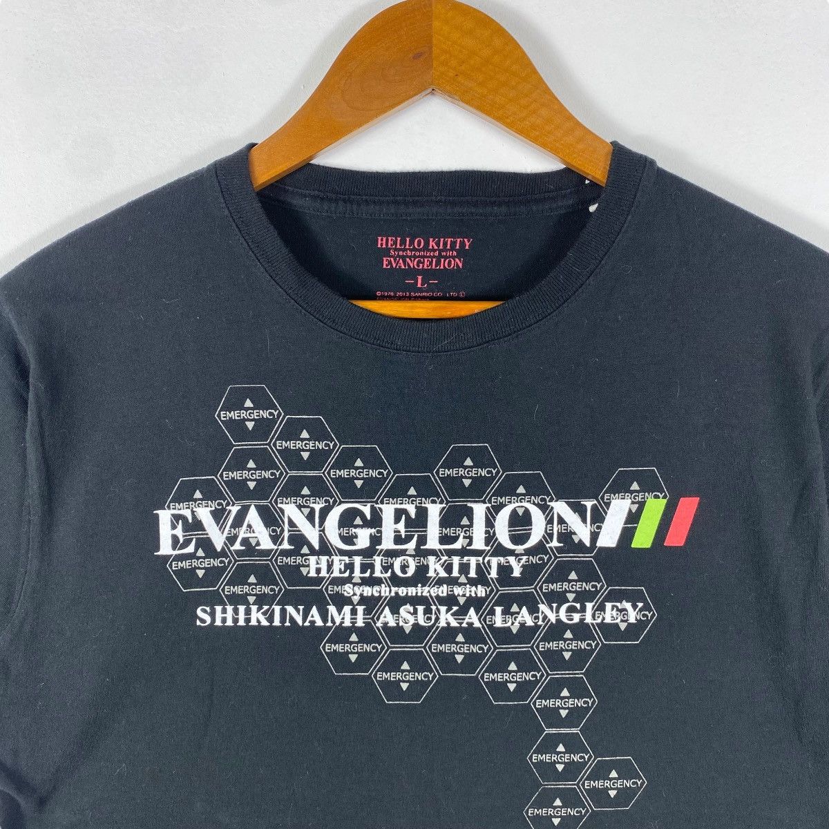 Anime EVANGELION Hello Kitty Synchronized With Asuka Langley Tee Size US M / EU 48-50 / 2 - 2 Thumbnail