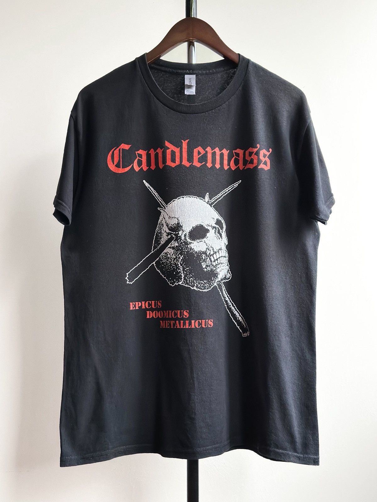 VINTAGE Y2K CANDLEMASS HEAVY METAL BAND TEE