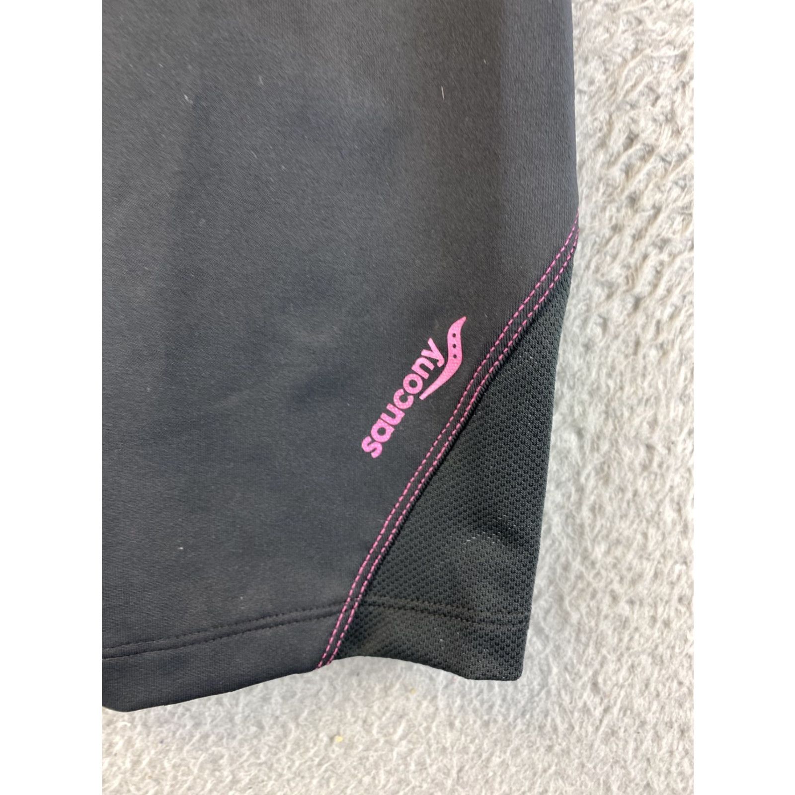 Saucony VINTAGE Saucony Women's Running Shorts Athletic Short Black Large Size 28" / US 6 / IT 42 - 3 Thumbnail
