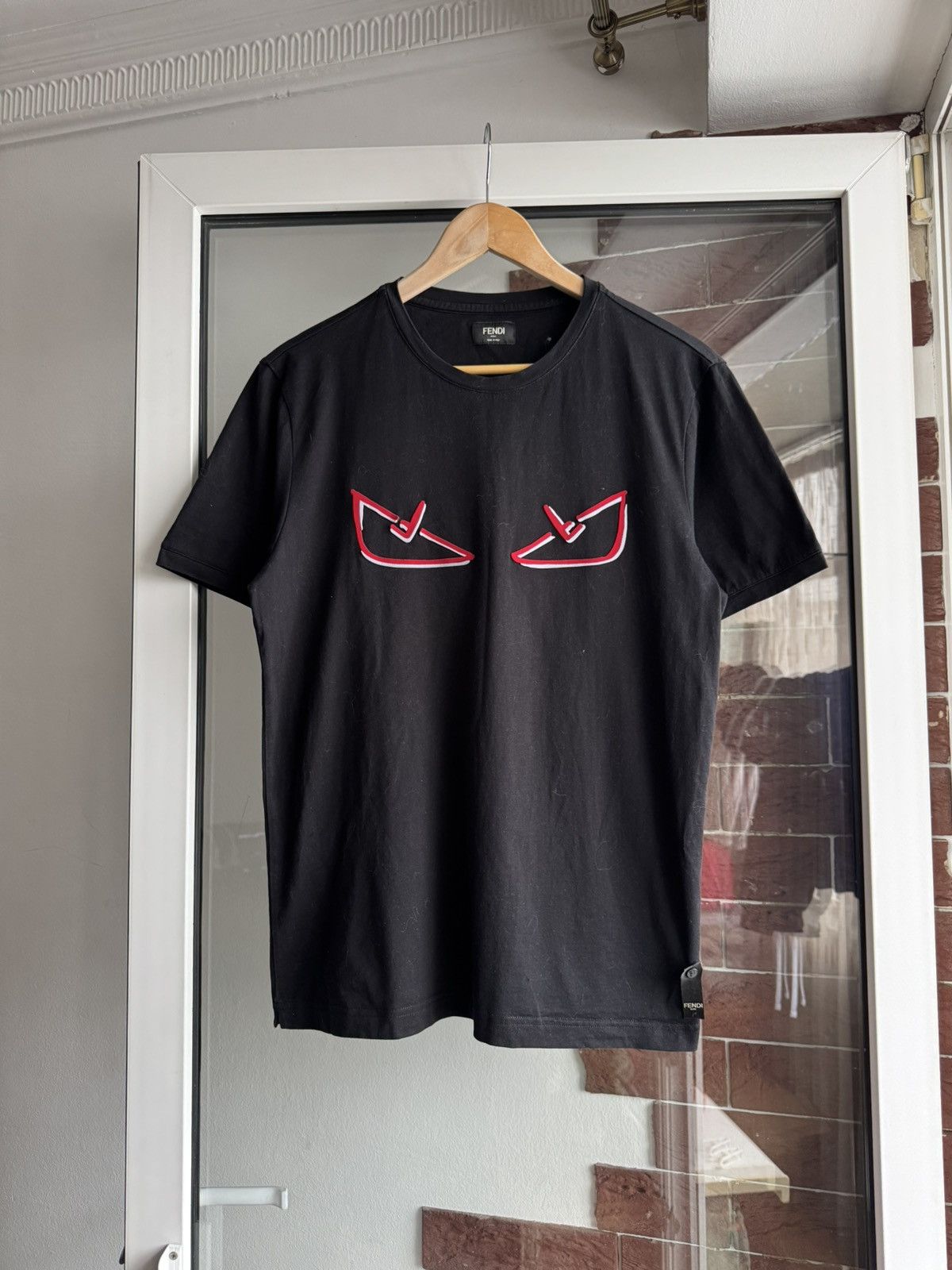 Fendi Fendi demon eye logo tshirt Size US L / EU 52-54 / 3 - 1 Thumbnail