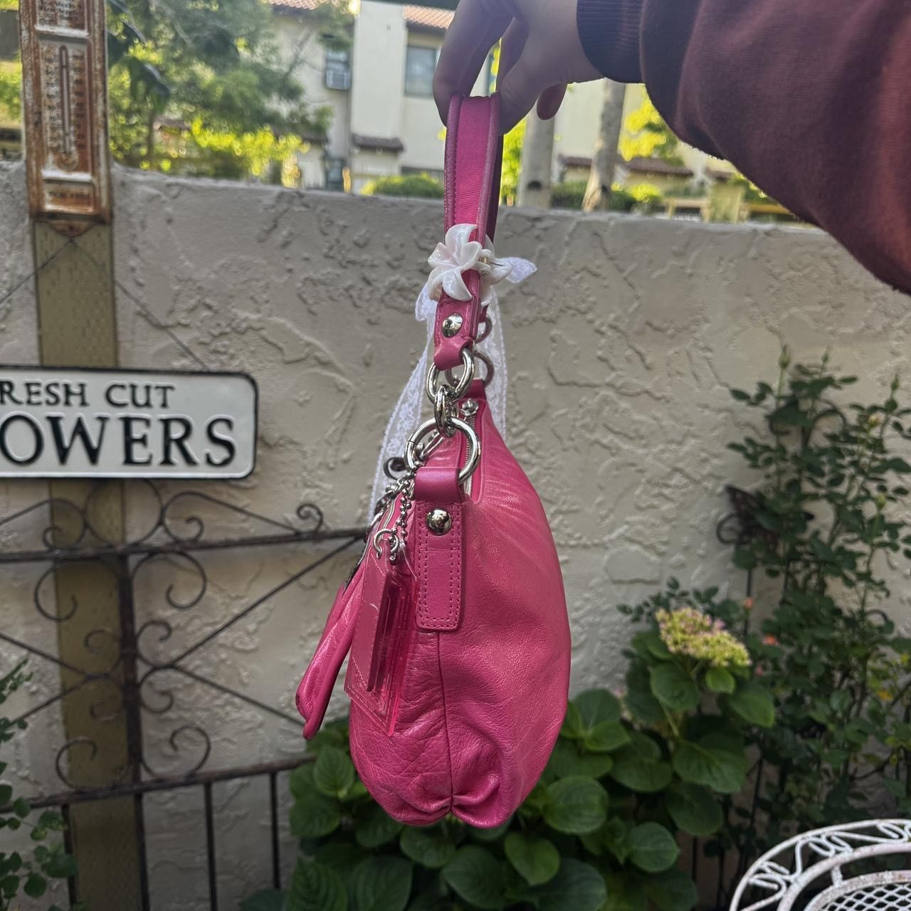 Coach Y2K Coach Hot Pink Patent Leather Convertible Bag Size ONE SIZE - 5 Thumbnail