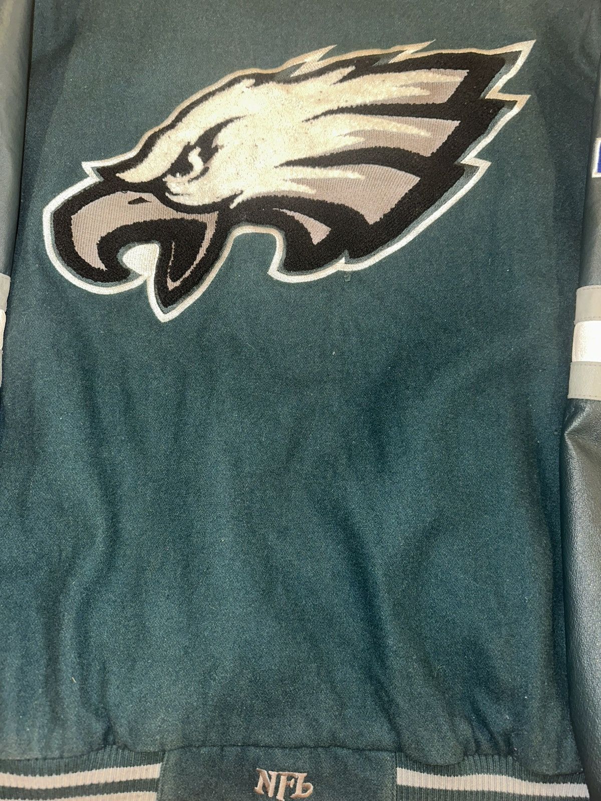 NFL Philadelphia Eagles Double Sided Varsity Jacket Size US XL / EU 56 / 4 - 9 Thumbnail