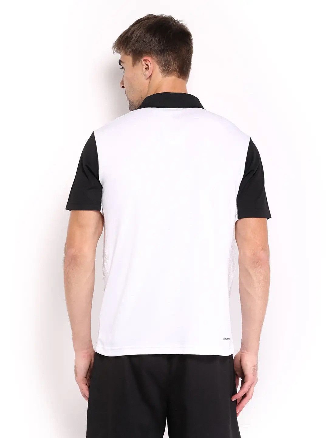 Adidas Adidas Tennis Mens Black White Response 3 Stripe Polo Shirt Size US XXL / EU 58 / 5 - 2 Thumbnail