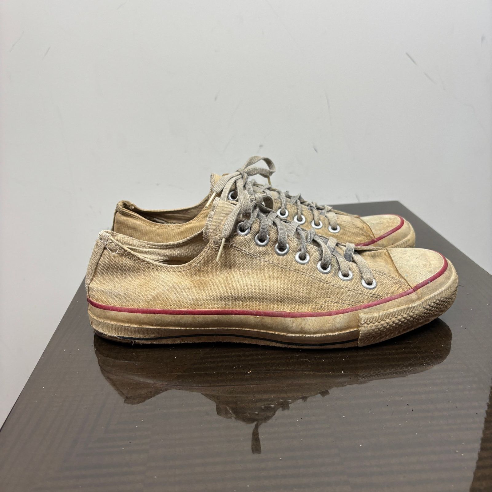 Converse × Vintage Vintage 80s Converse Low Sneakers Shoes Men's 11 Distressed Size US 11 / EU 44 - 3 Thumbnail