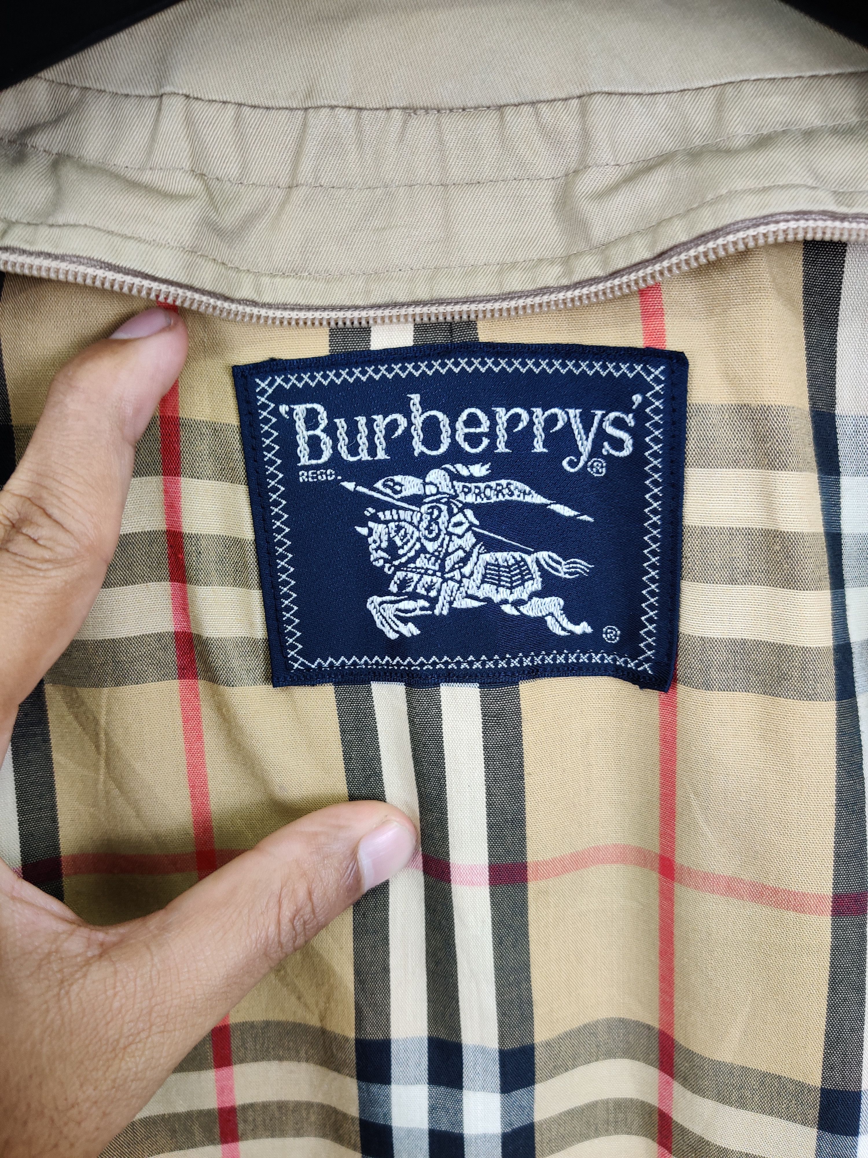 Burberry Vintage Burberrys Nova Check Trench Coat Size US L / EU 52-54 / 3 - 10 Thumbnail
