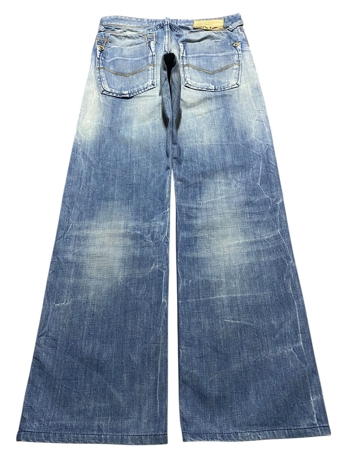 If Six Was Nine Streetwear Y2K Energy Faded Wash Seditionary Loose Jeans Size US 30 / EU 46 - 2 Thumbnail
