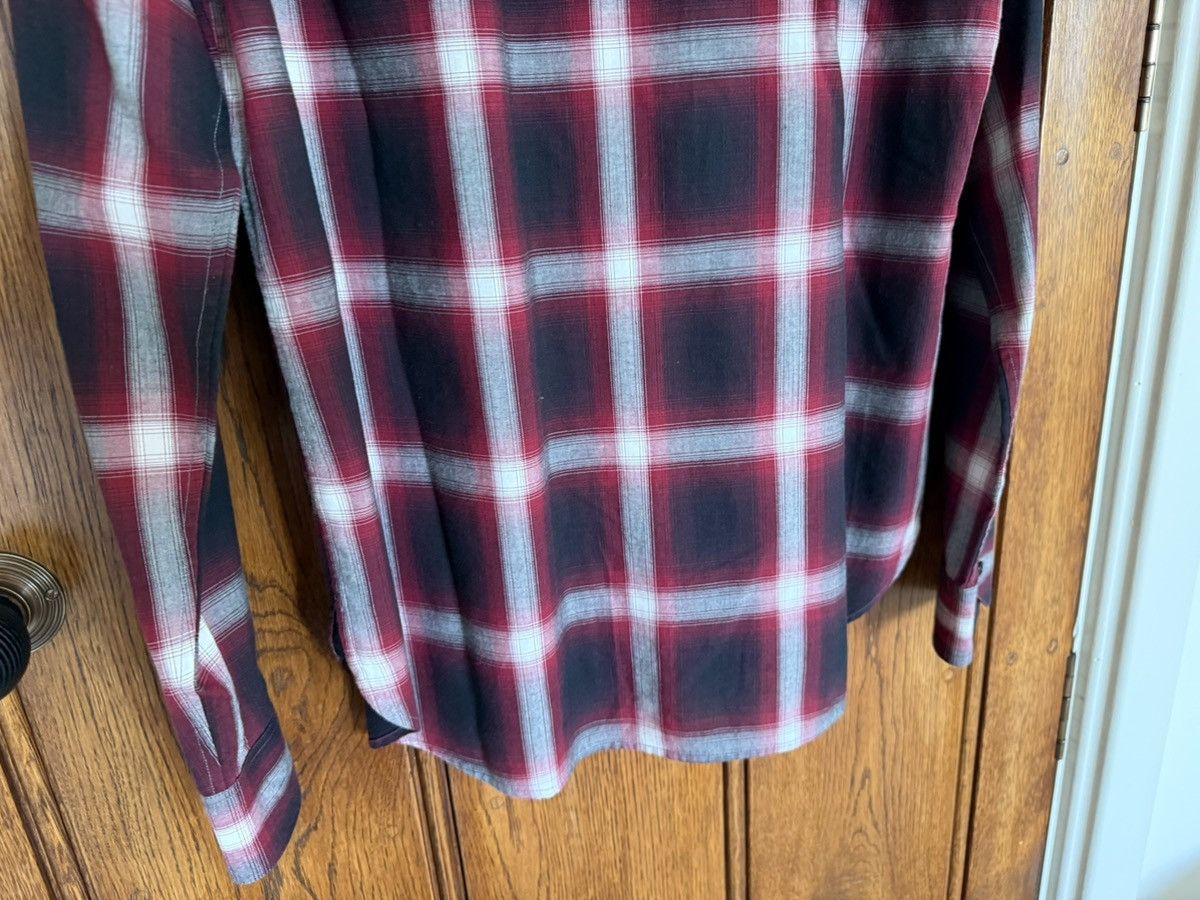 Saint Laurent Paris FW14 Saint Laurent Hedi Slimane red black flannel shirt 40 Size US L / EU 52-54 / 3 - 16 Thumbnail