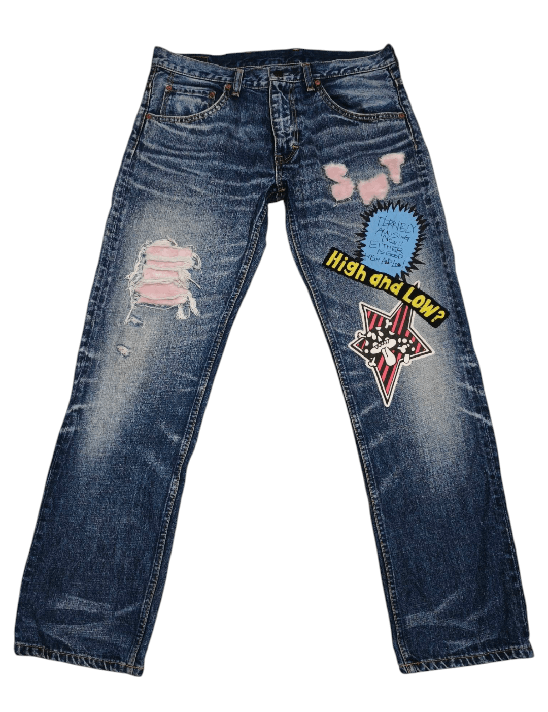 Hysteric Glamour RNA INC Hysteric Glamour Patchwork Jeans Size US 32 / EU 48 - 2 Thumbnail