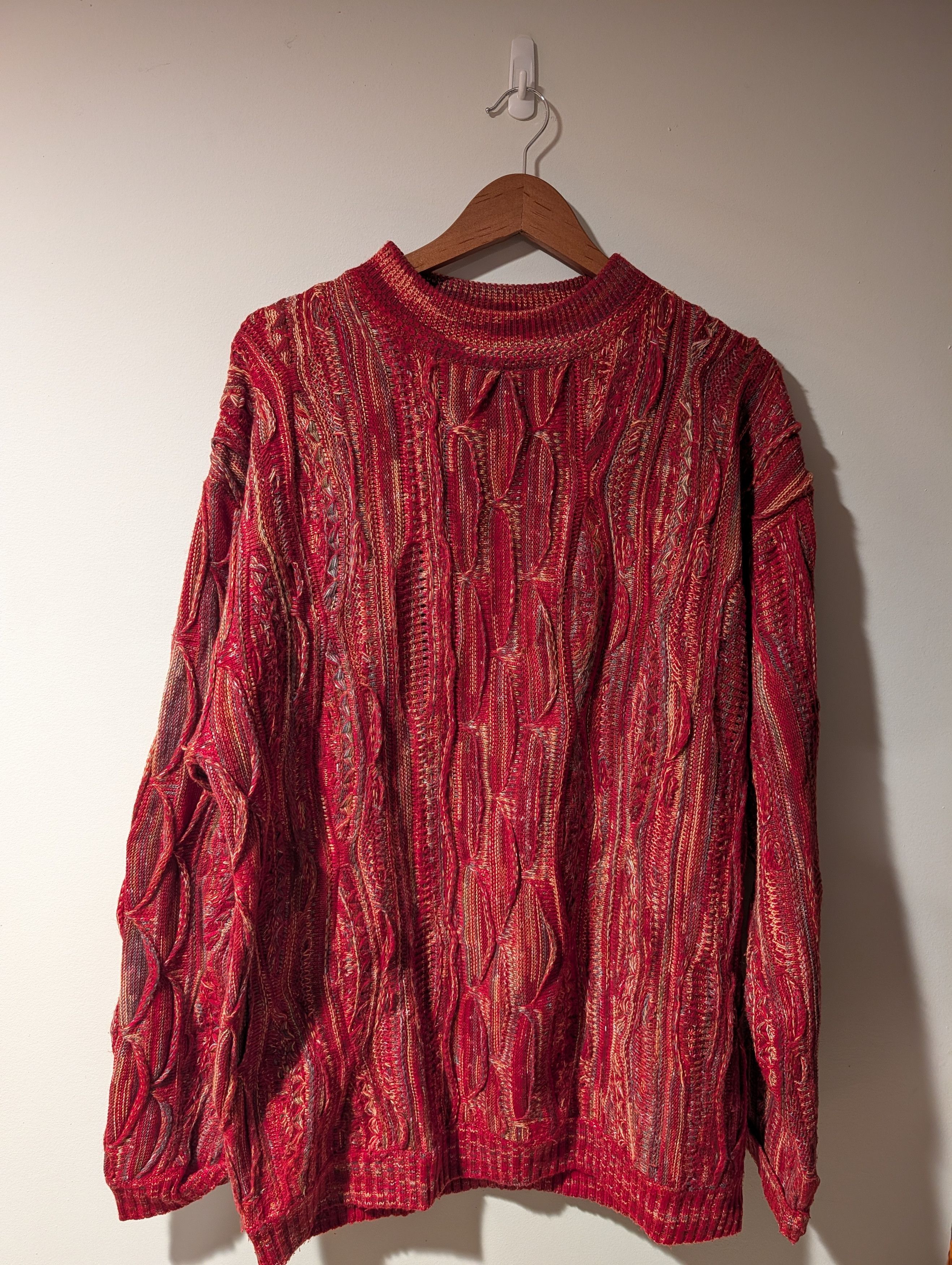 Coogi VTG Zen 3D Knitted Sweater Coogi Style Abstract Texture Size US L / EU 52-54 / 3 - 1 Thumbnail