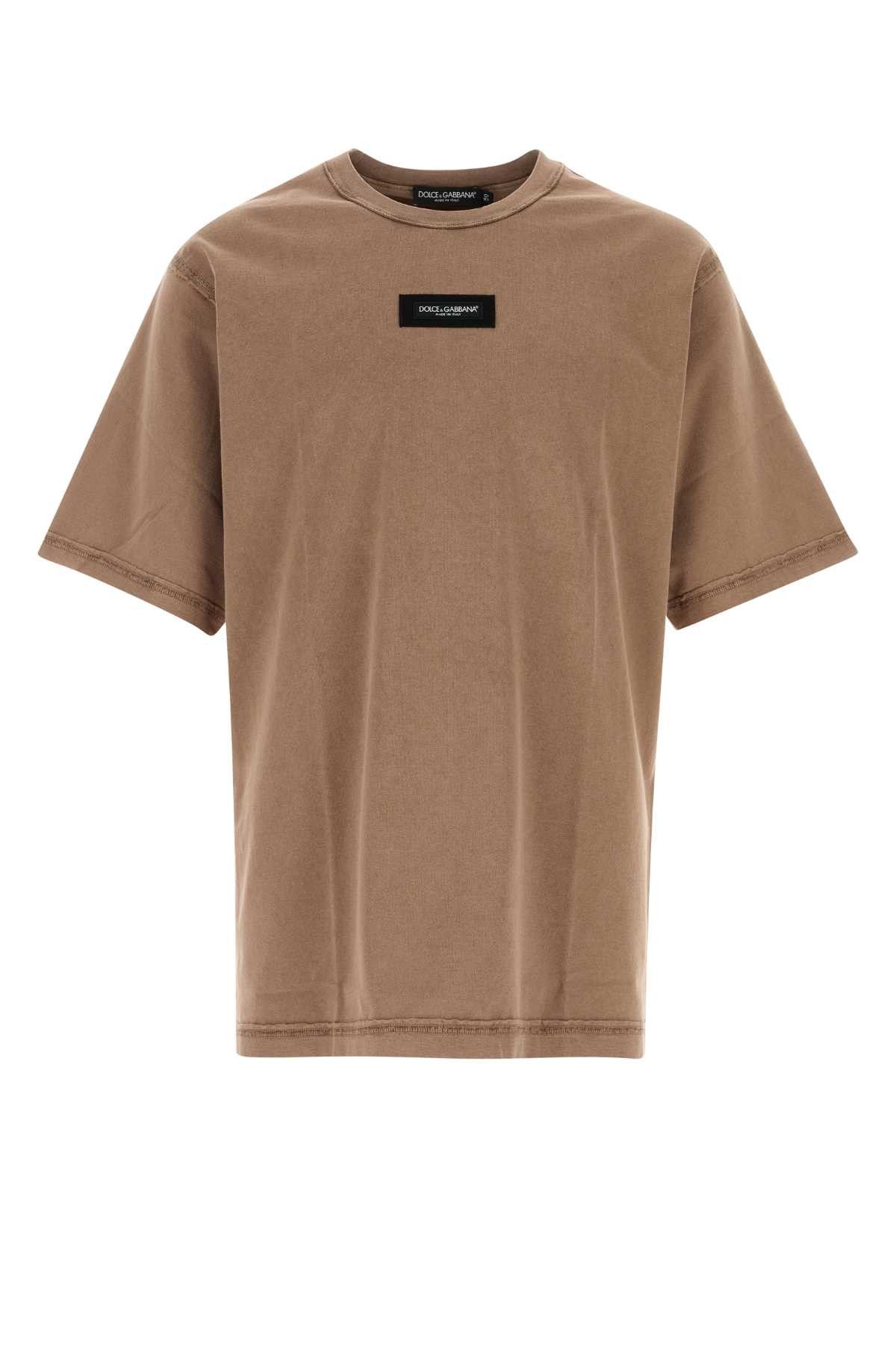 Dolce & Gabbana Biscuit Cotton Oversize T-Shirt Size US M / EU 48-50 / 2 - 1 Thumbnail
