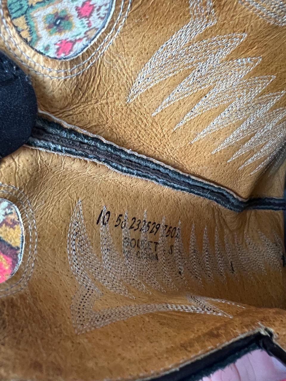 Vintage × Western Rise 90s Vintage Leather Cowboy Boots Western shoes USA Size US 10 / EU 43 - 9 Thumbnail