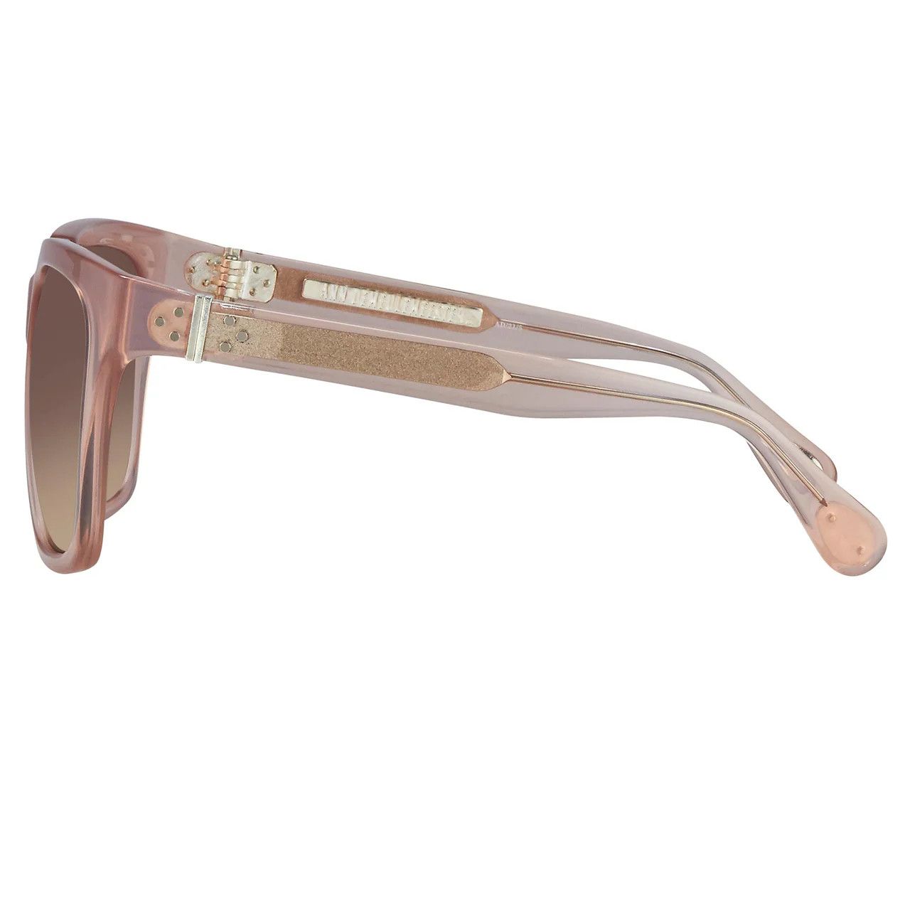Ann Demeulemeester Ann Demeulemeester Sunglasses Oversized Blush Pink and Brown Size ONE SIZE - 18 Thumbnail