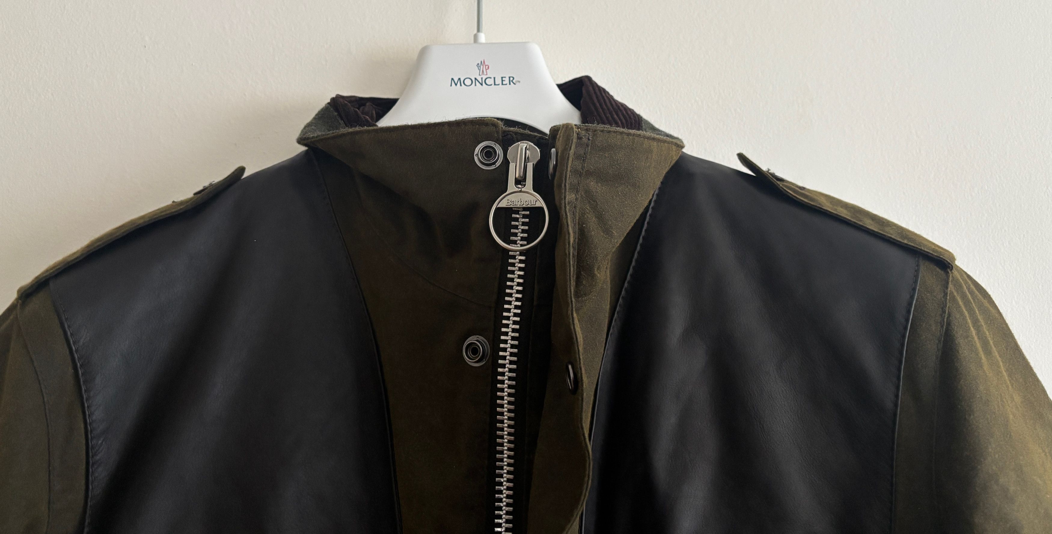Barbour $1100 Supa Corbridge Waxed Cotton Jacket,Pile Lining L- XL Size US XL / EU 56 / 4 - 10 Thumbnail