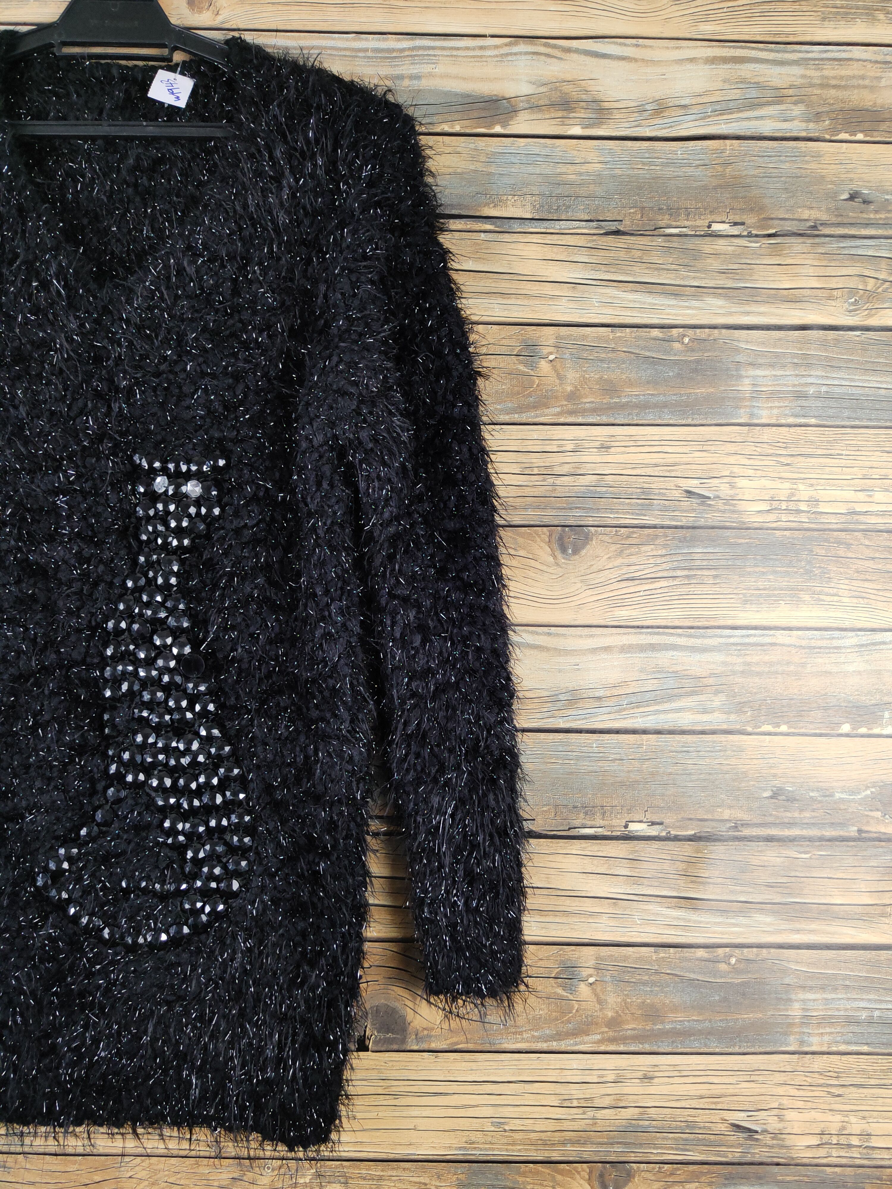 Japanese Brand Japanese Brand Black Shag Shaggy Fur Mohair Knitwear #W1943 Size M / US 6-8 / IT 42-44 - 6 Thumbnail