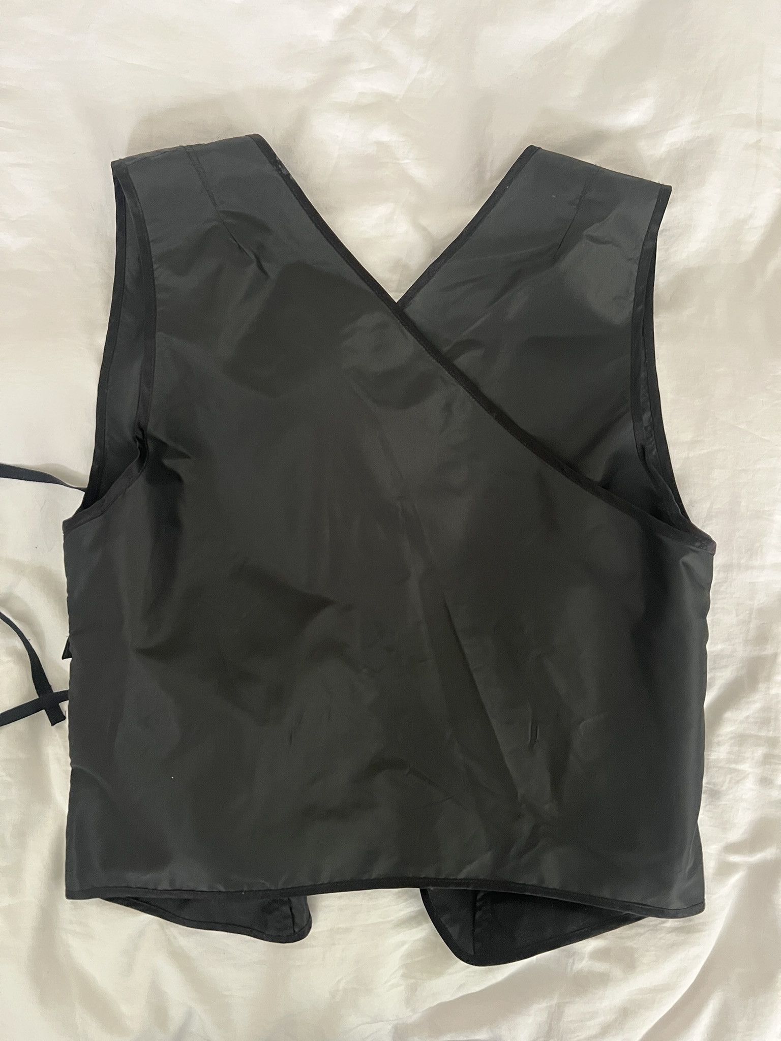 Takahiromiyashita The Soloist. Takahiromiyashita TheSoloist Silk Wrap Top with cotton ties Size M / US 6-8 / IT 42-44 - 4 Thumbnail