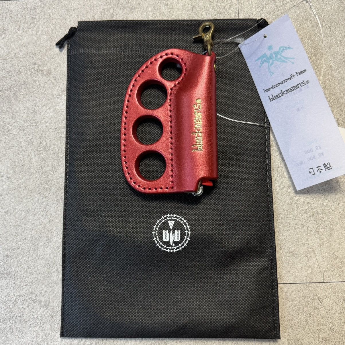 Blackmeans Carlskin Lether Red Lighter Case