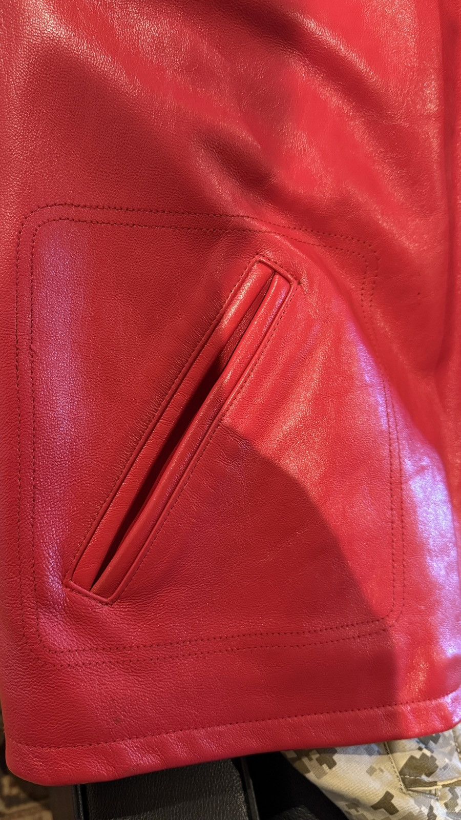 Vasque Vintage Vasque Red Leather Racing Jacket 90s Size US XXL / EU 58 / 5 - 14 Thumbnail